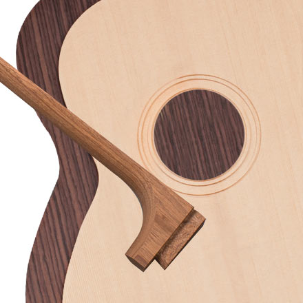 StewMac Triple-O Acoustic Guitar Kit, Dovetail Neck, Sitka Top, Indian Rosewood Back + Sides