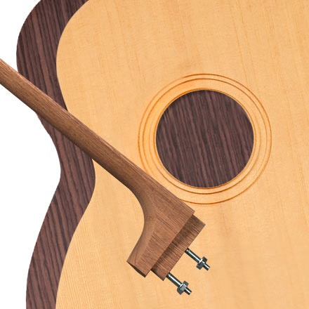 StewMac Triple-O Acoustic Guitar Kit, Bolt-on Neck, Torrefied Top, Indian Rosewood Back + Sides