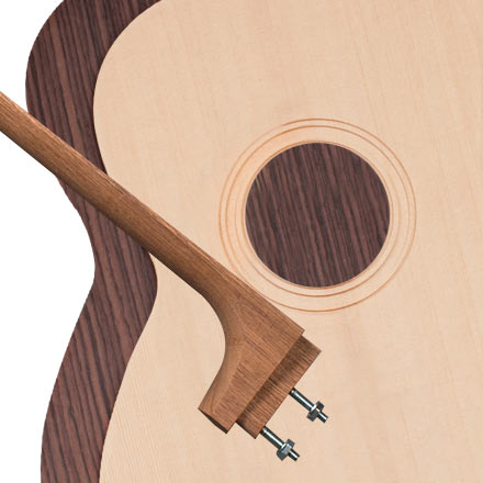 StewMac Triple-O Acoustic Guitar Kit, Bolt-on Neck, Sitka Top, Indian Rosewood Back + Sides
