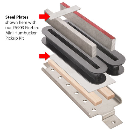 Steel Plates for Firebird Mini Humbucker