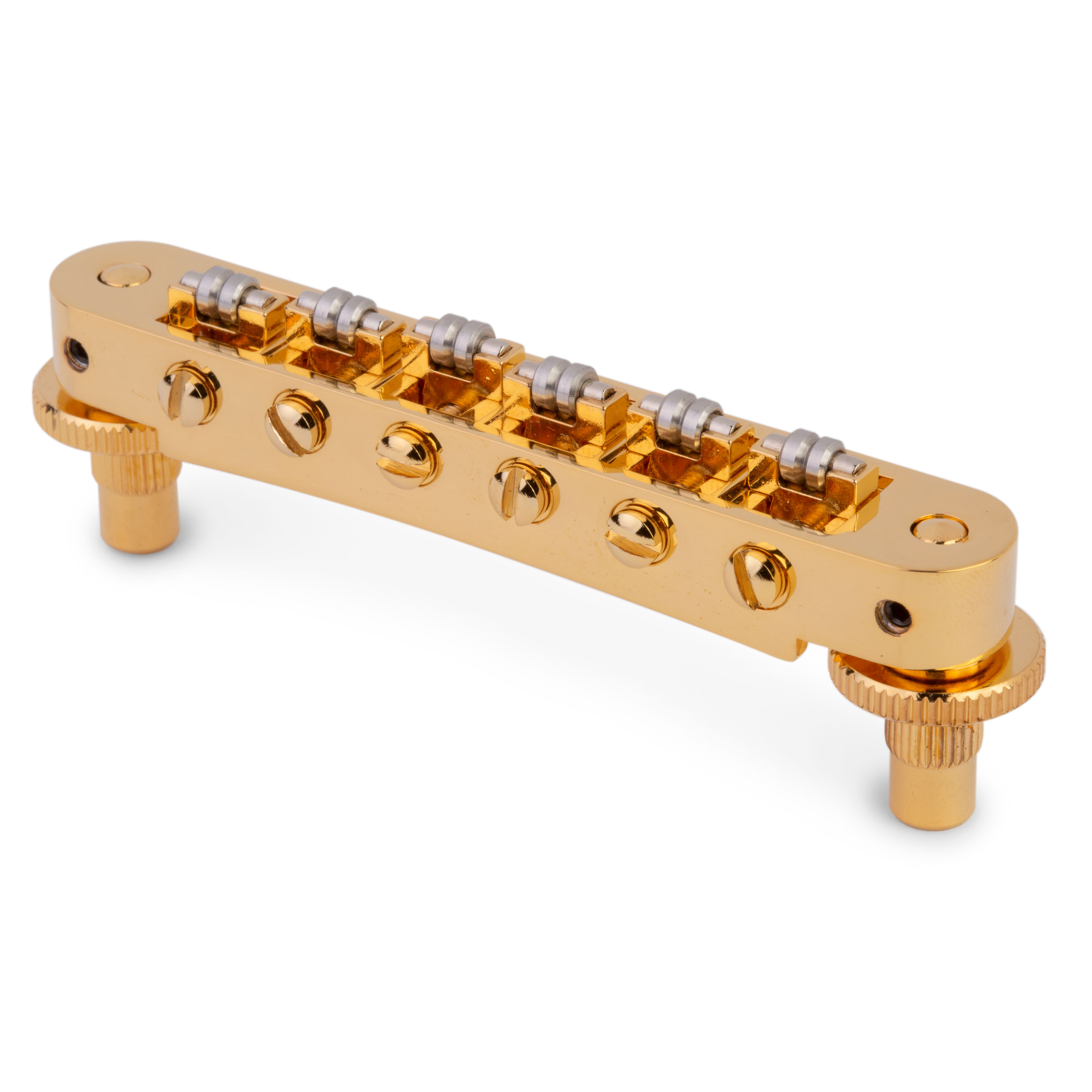 TonePros TP6R Tune-o-matic Bridge with Roller Saddles, Gold