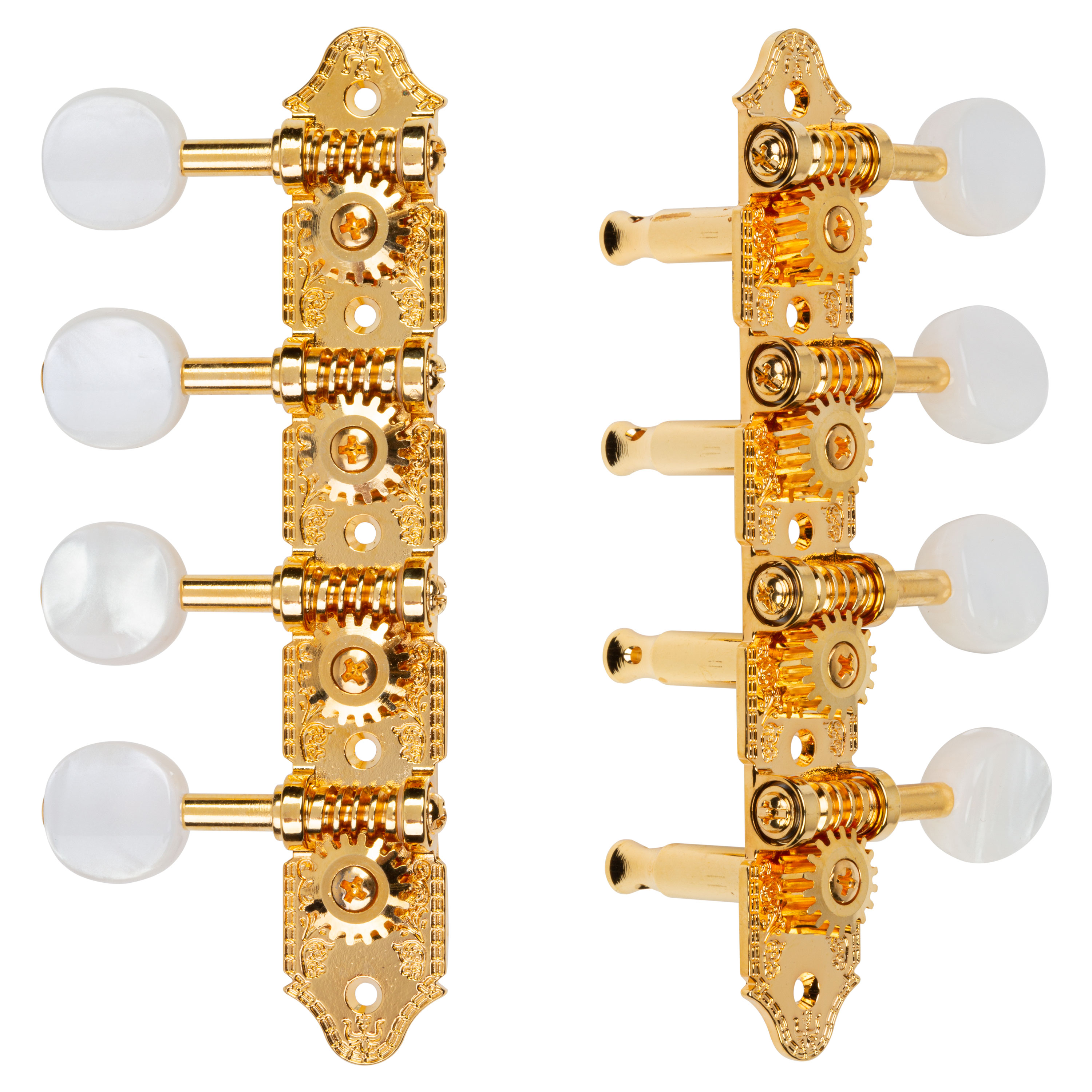 Grover A-Style 409 Mandolin Tuning Machines, Gold, 4L/4R