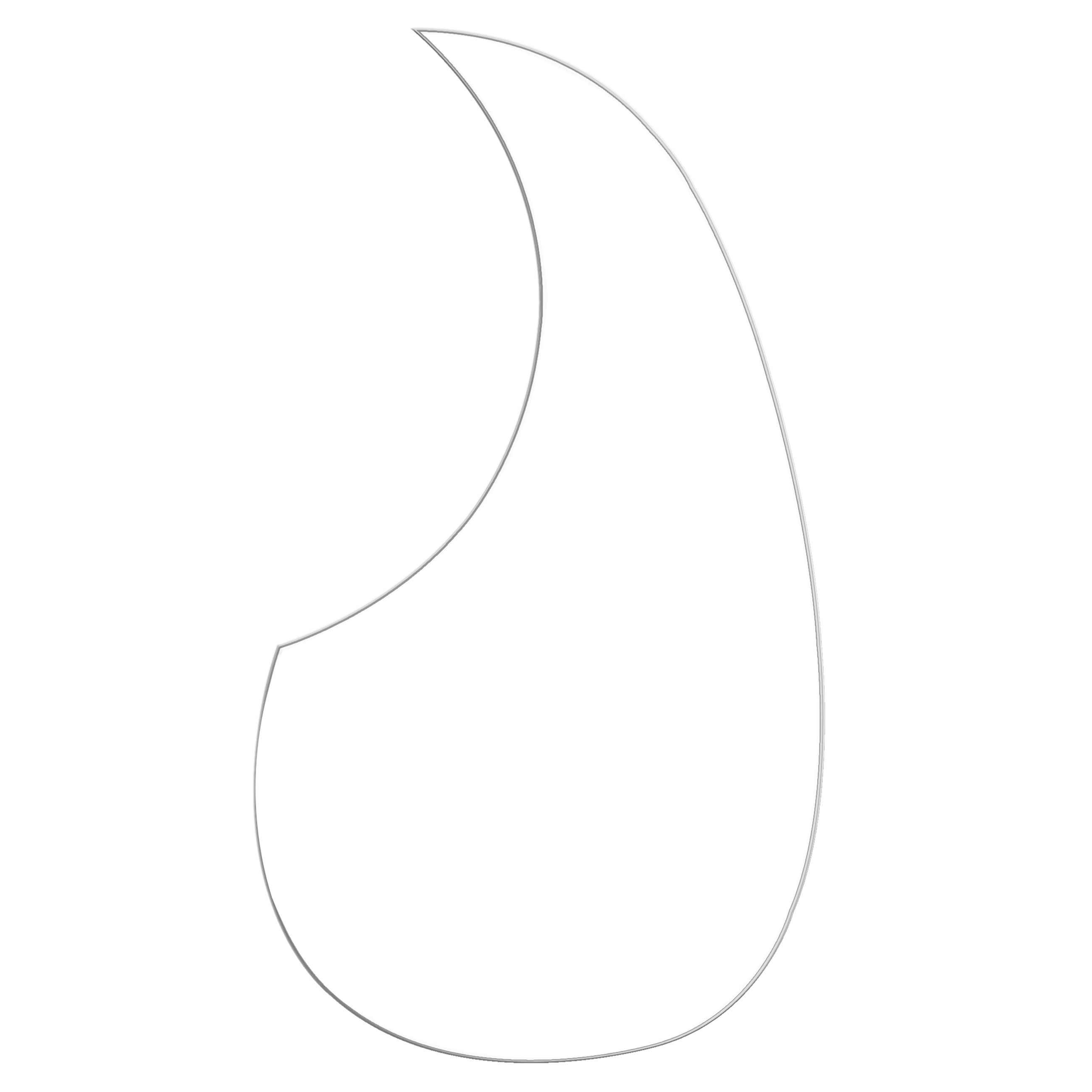 OM Acoustic Guitar Pickguard, Clear