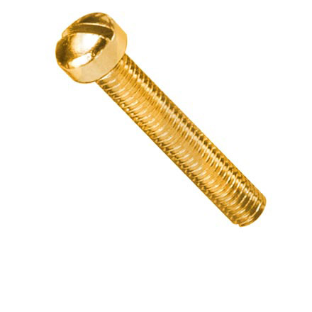 Polepiece Screw, Gold, 5-40 thread for USA made pickups