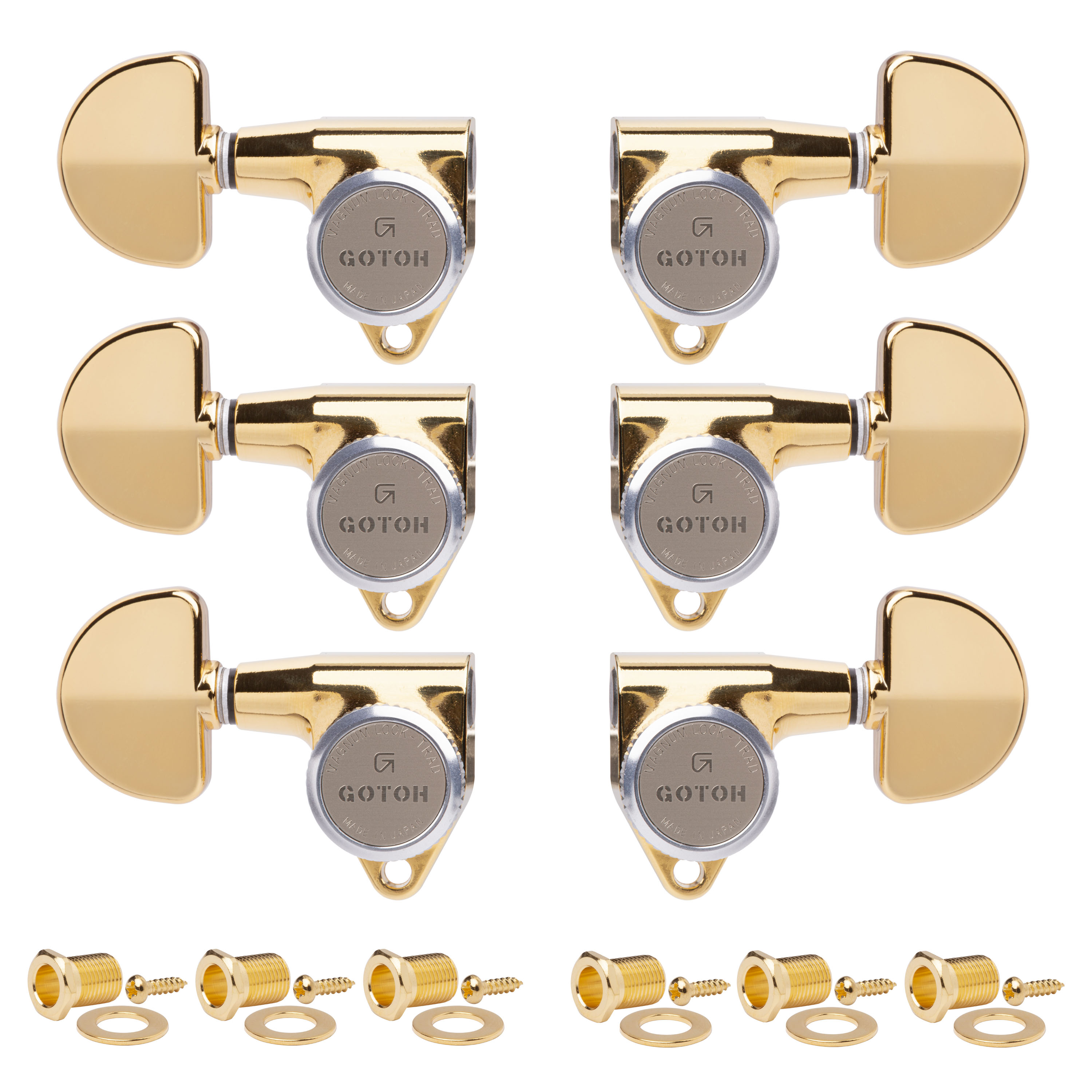 Gotoh Magnum Lock-Trad 3+3 Tuners, Gold