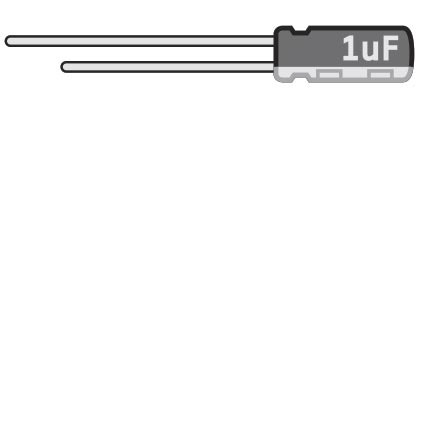 Capacitors for Amps and Pedals, 1uF, 50v electrolytic