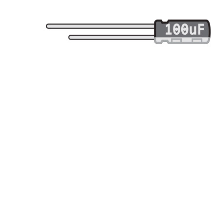 Capacitors for Amps and Pedals, 100uF, 25v electrolytic