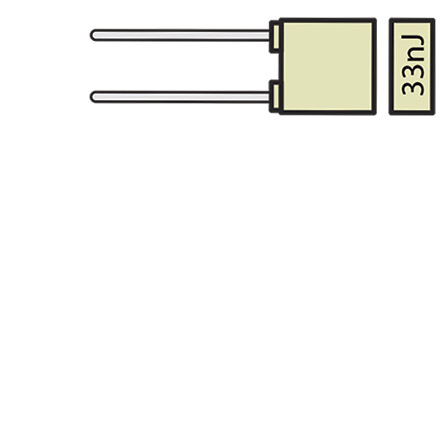 Capacitors for Amps and Pedals, .033uF, 100v film