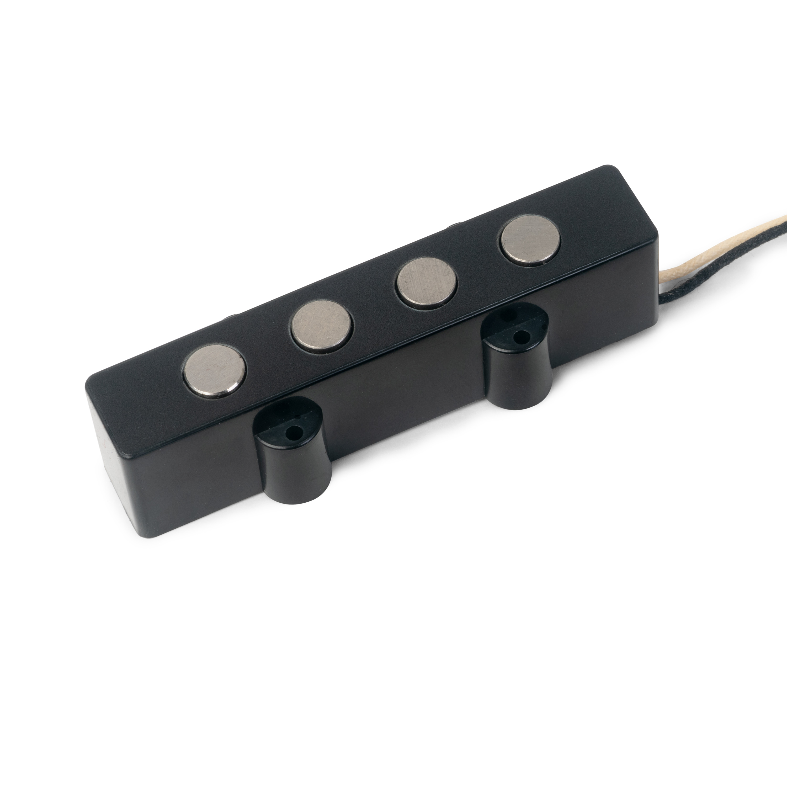 StewMac Fat Pole Pickups for Jazz Bass, Neck Position, Black Cover