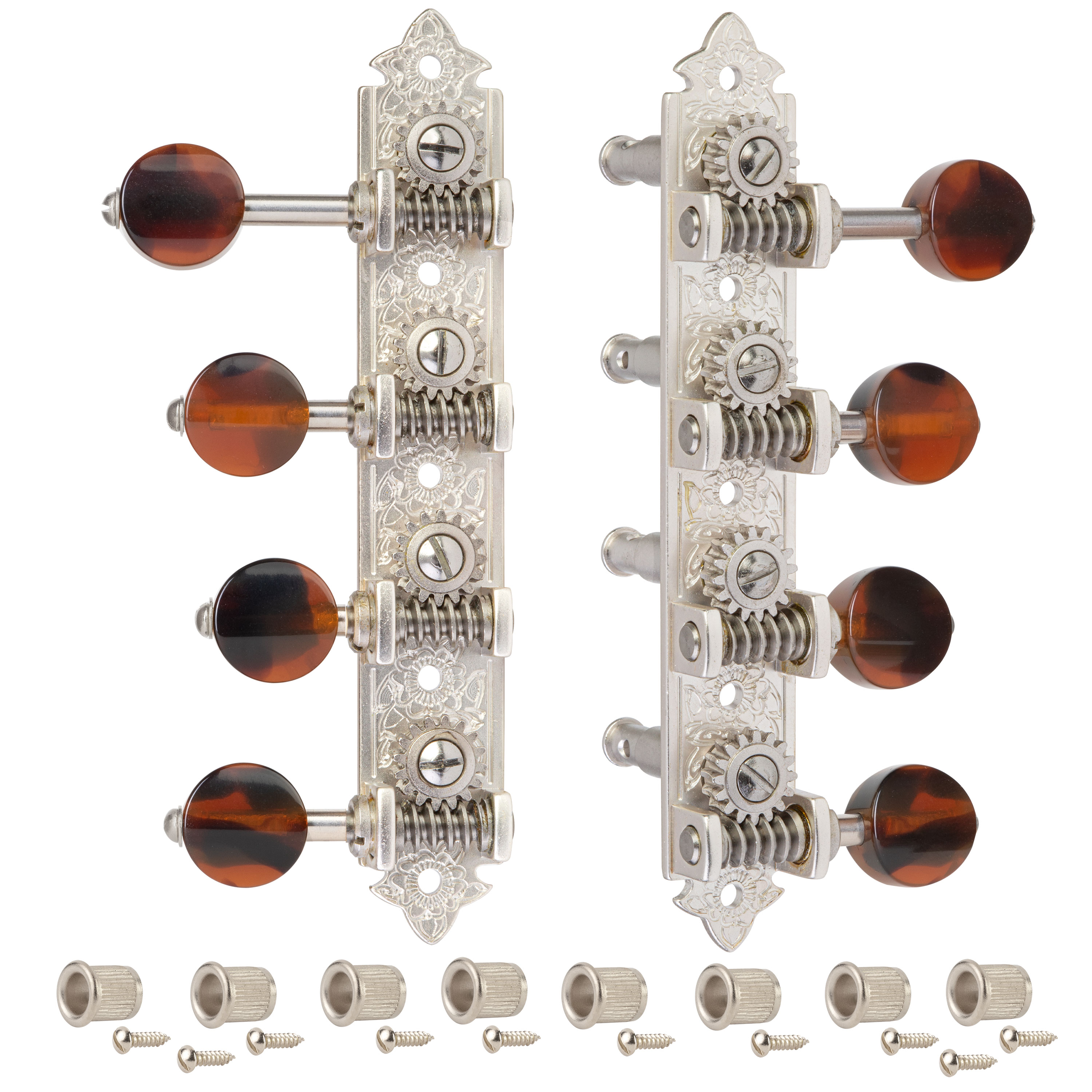 Waverly F-style Mandolin Machines with Dark Tortoise Knobs