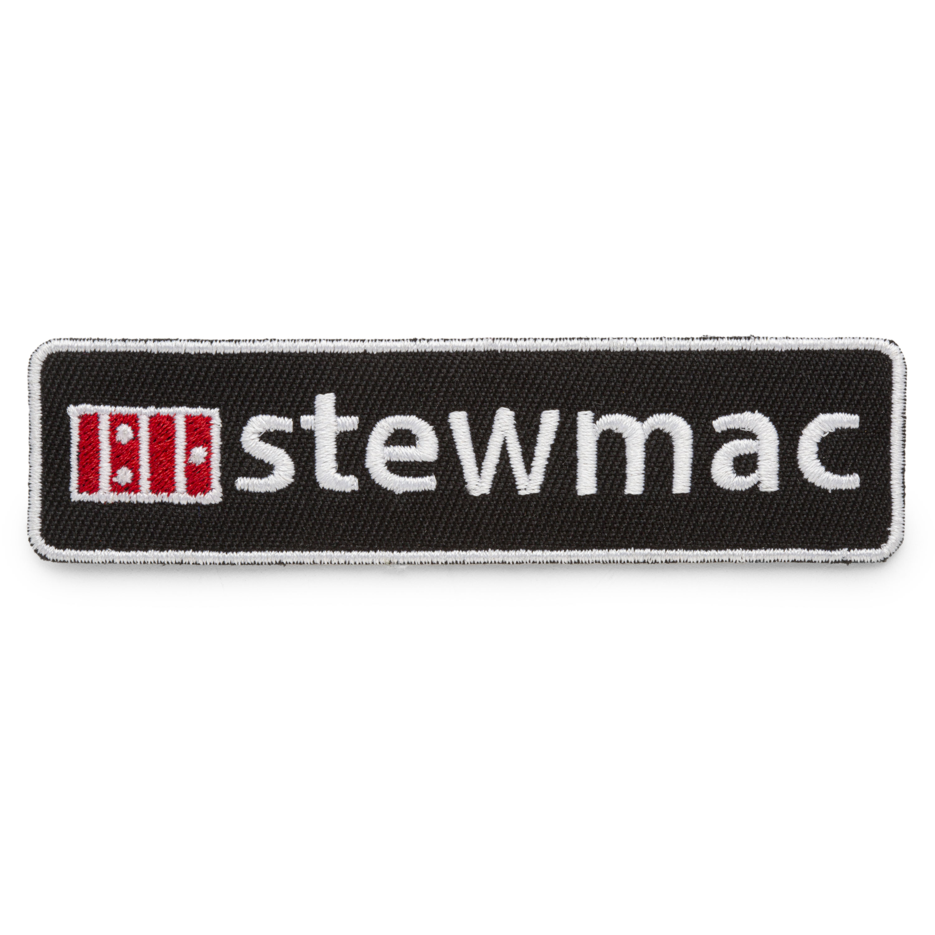 StewMac Patches, Logo with Black Background