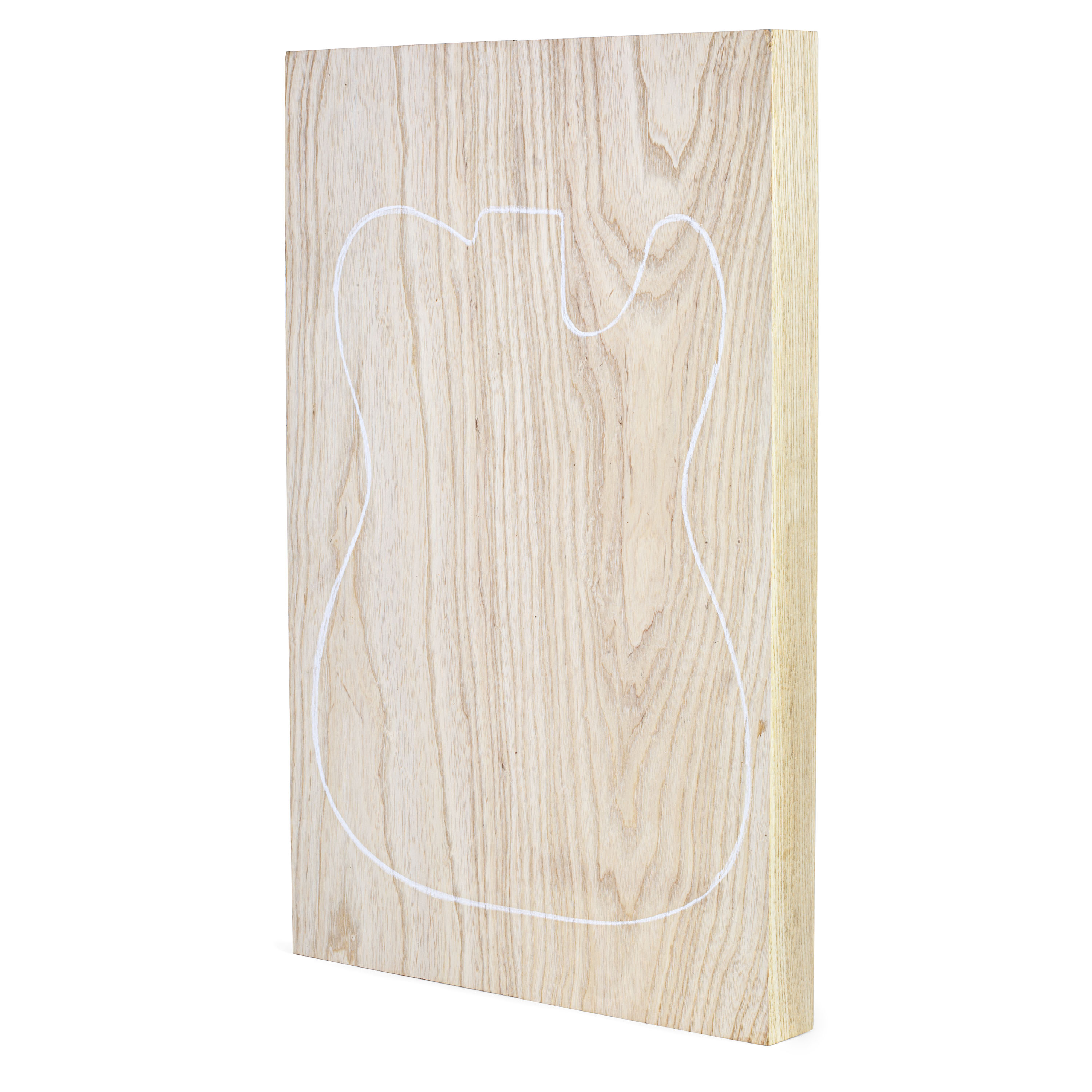 Swamp Ash Paint-grade Body Blank, 2-Piece