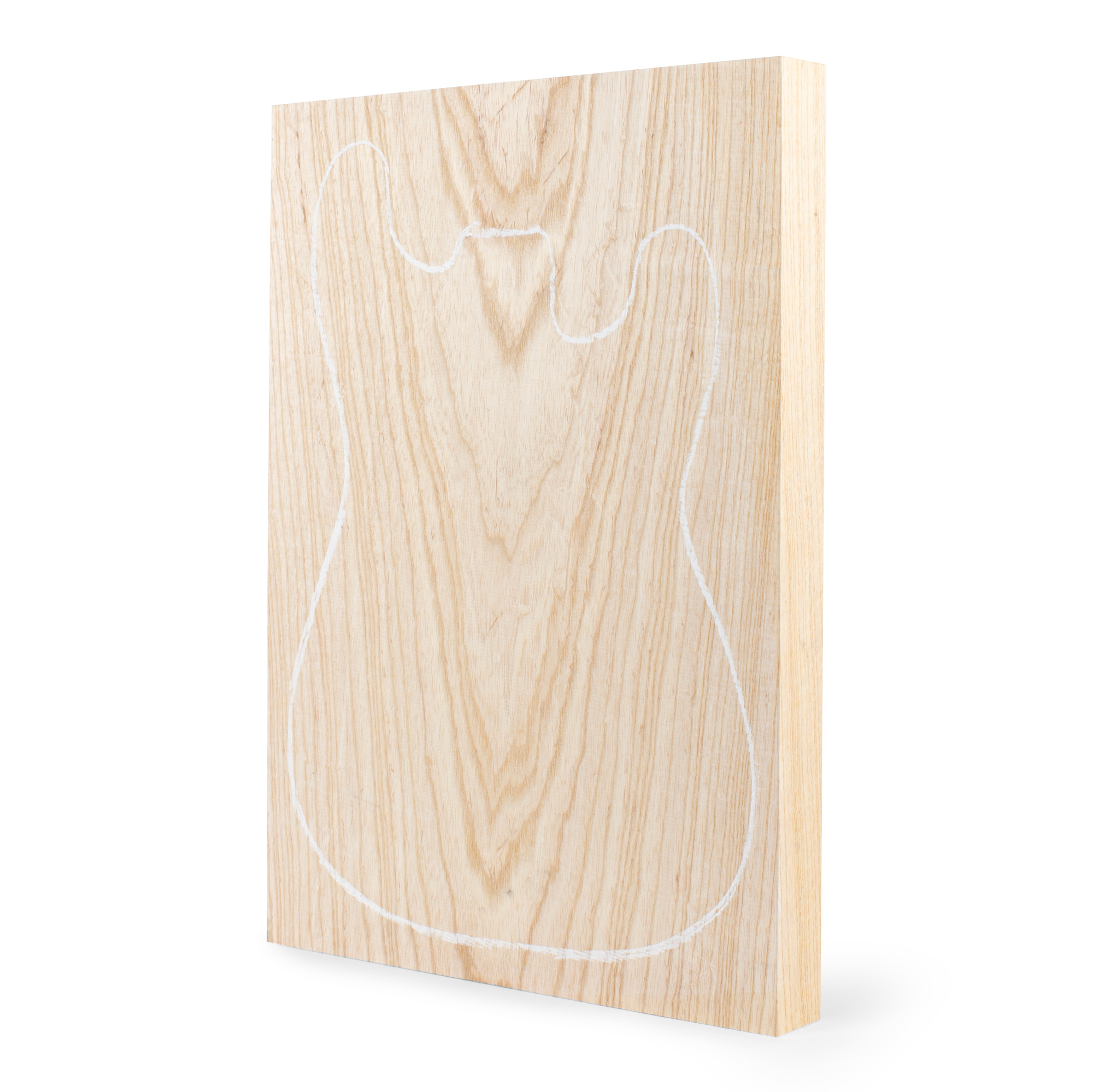 Swamp Ash Paint-grade Body Blank, 1-Piece