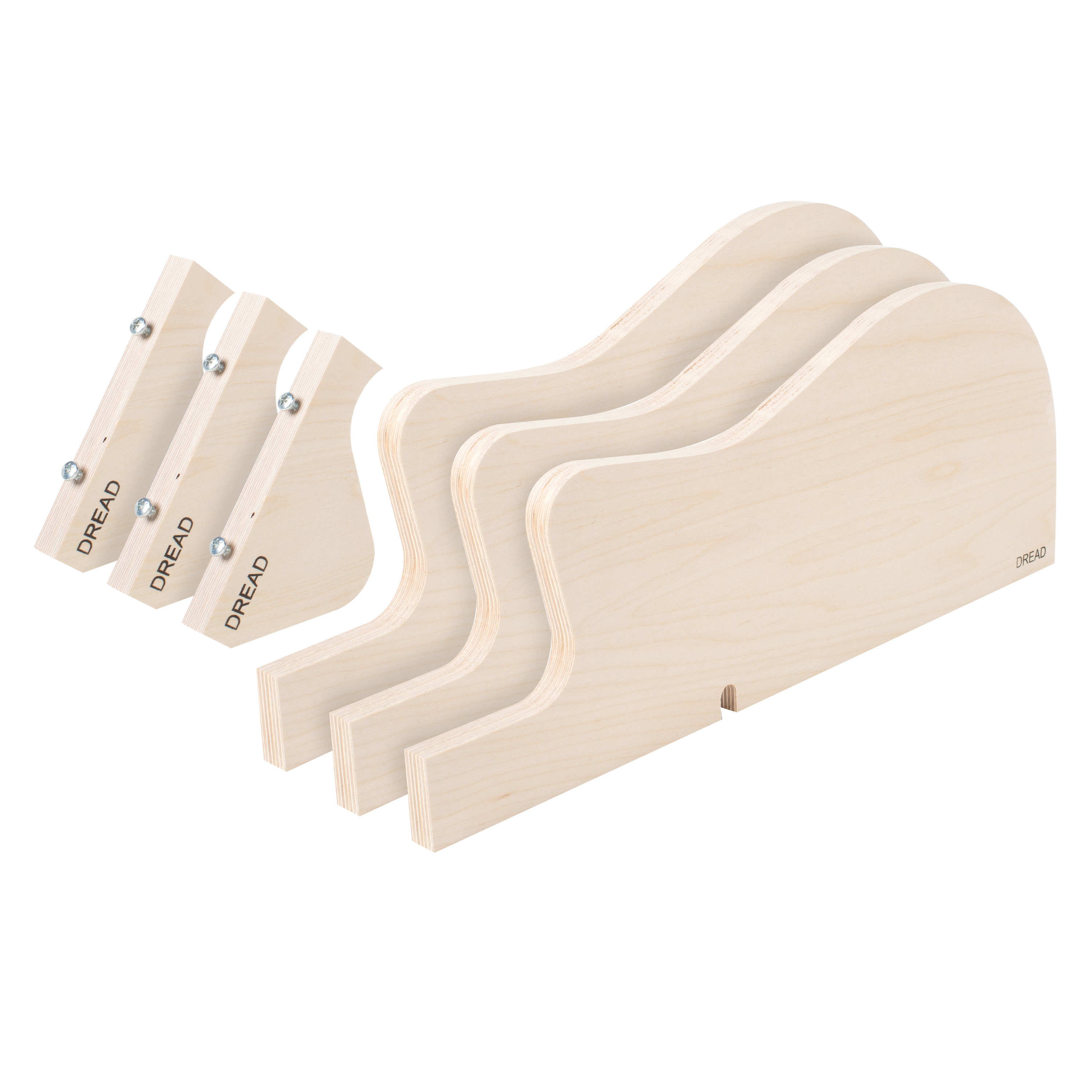 Bending Forms for Acoustic Side Bending Machine, Dreadnought Cutaway