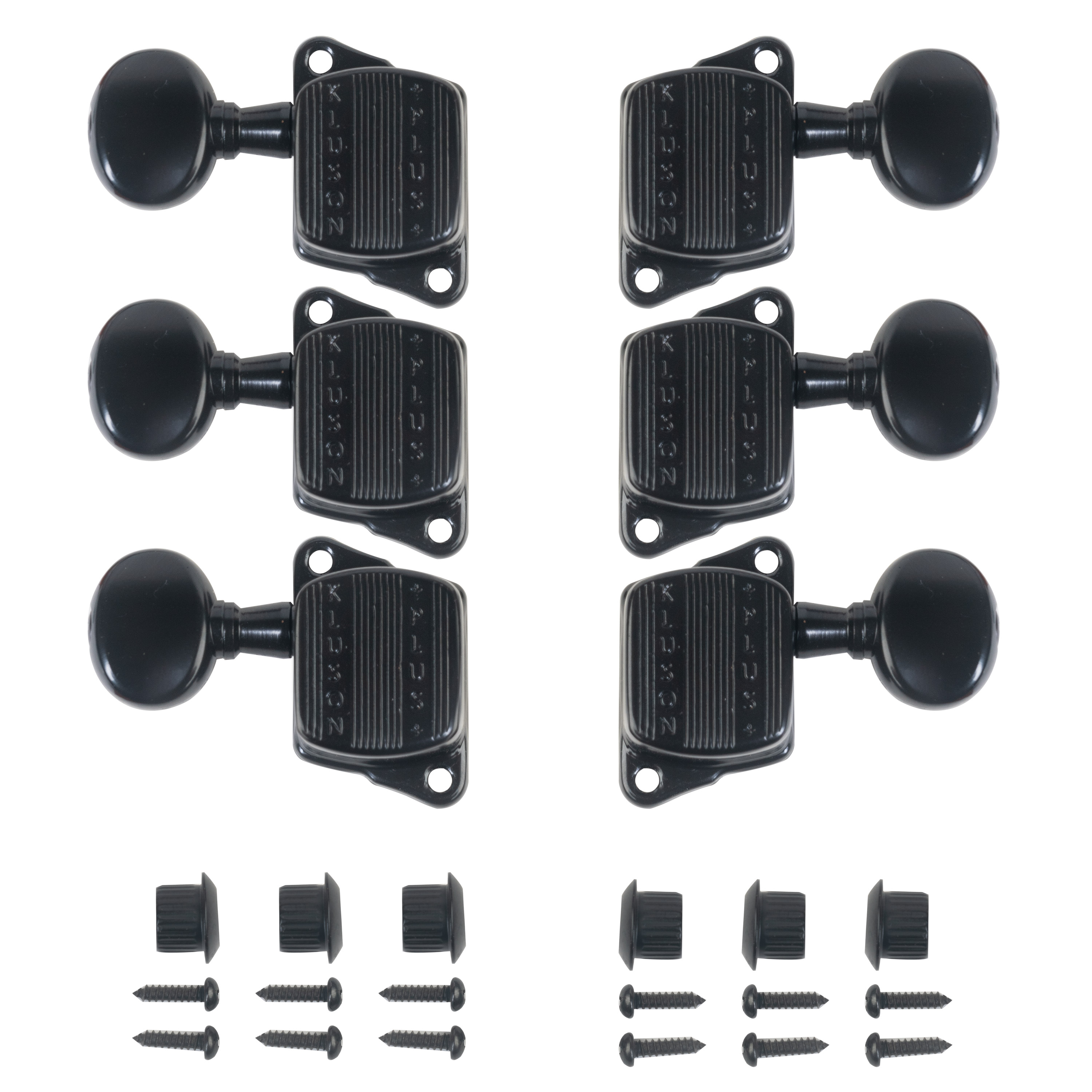 Kluson 3+3 Plus Series Tuners, Black