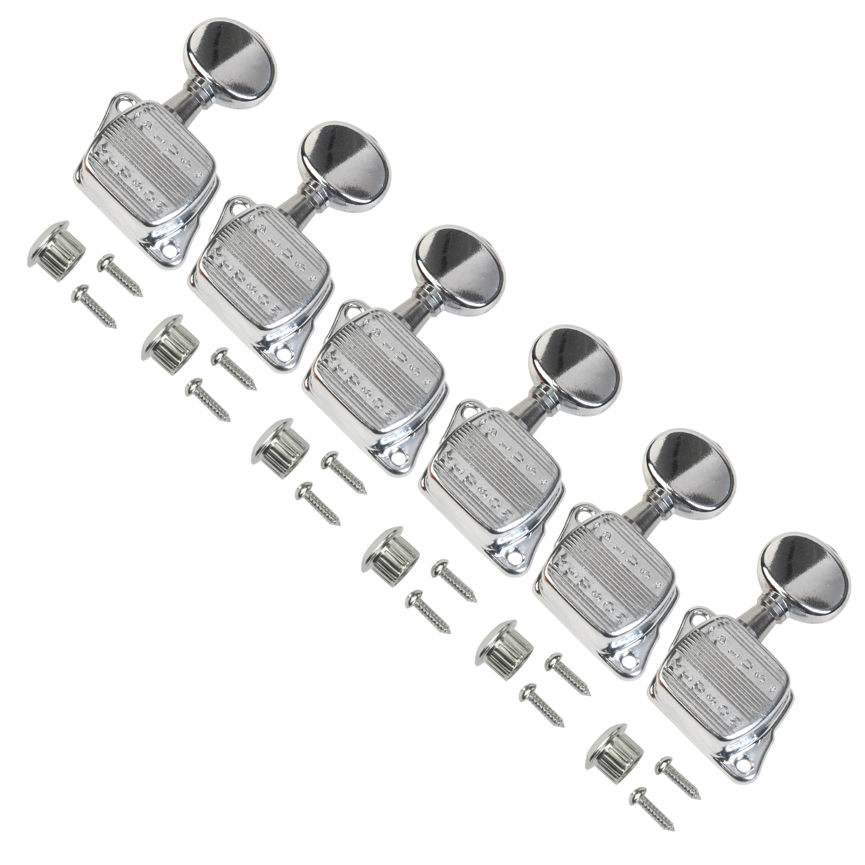 Kluson 6-In-Line Plus Series Tuners, Chrome