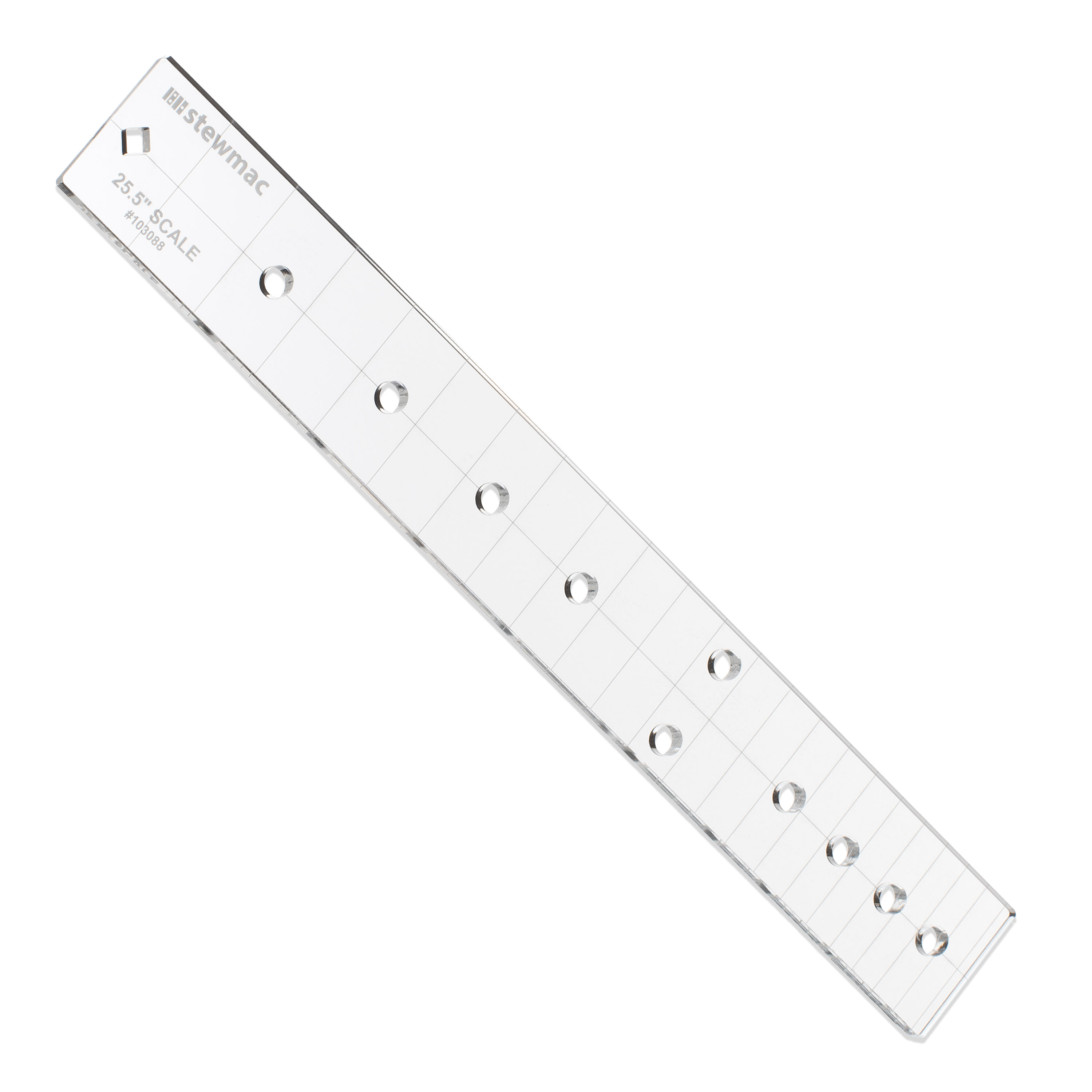 StewMac Fingerboard Inlay Template, Dot, 25.5" Scale