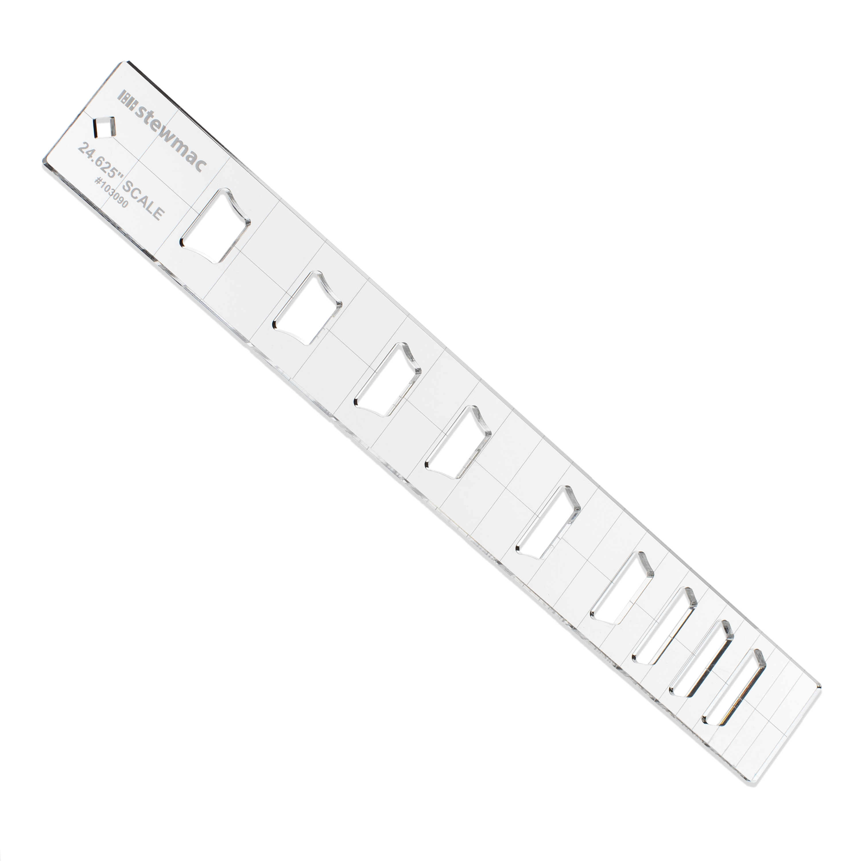 StewMac Fingerboard Inlay Template, Crown, 24.625" Scale