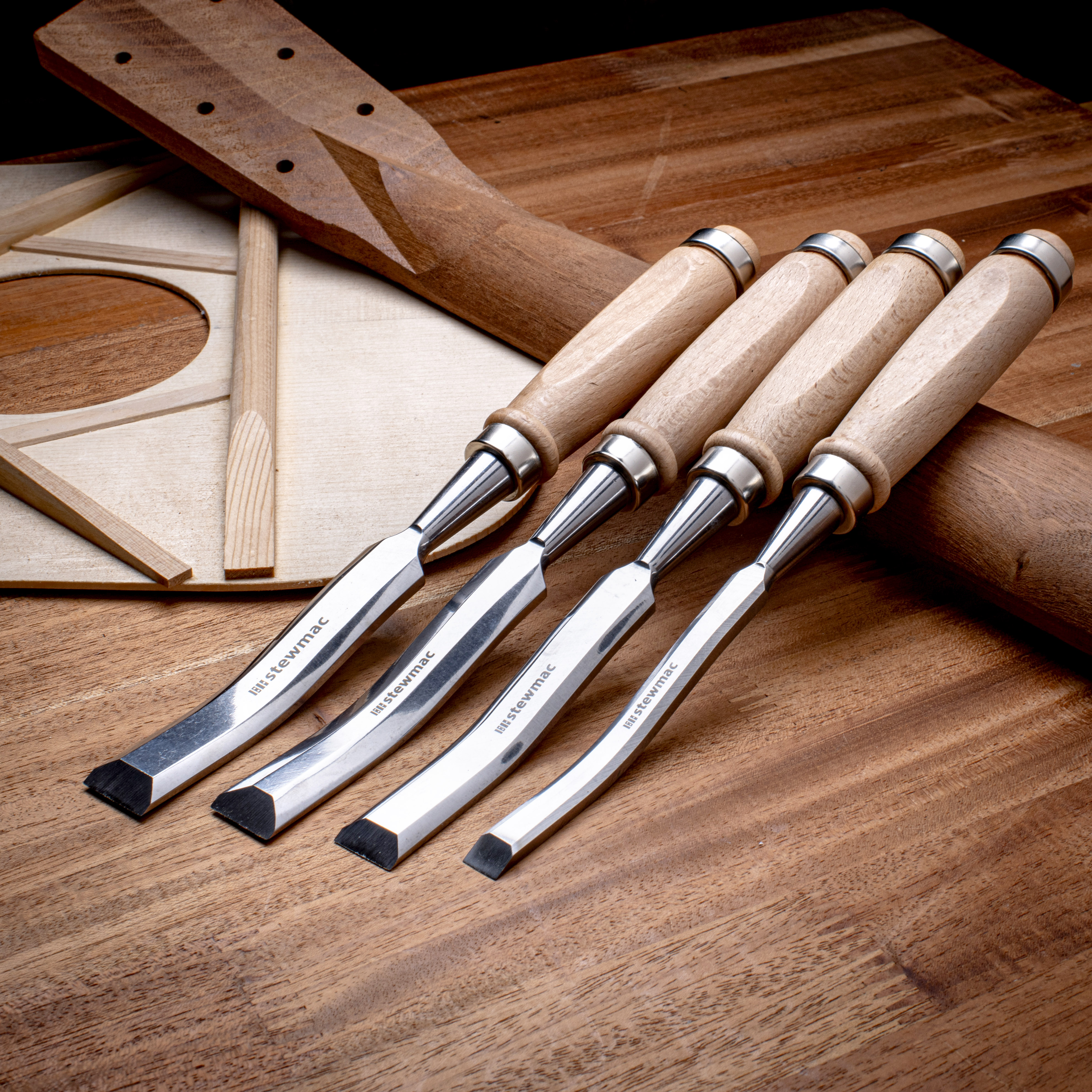 StewMac Curved Guitar Brace Chisels