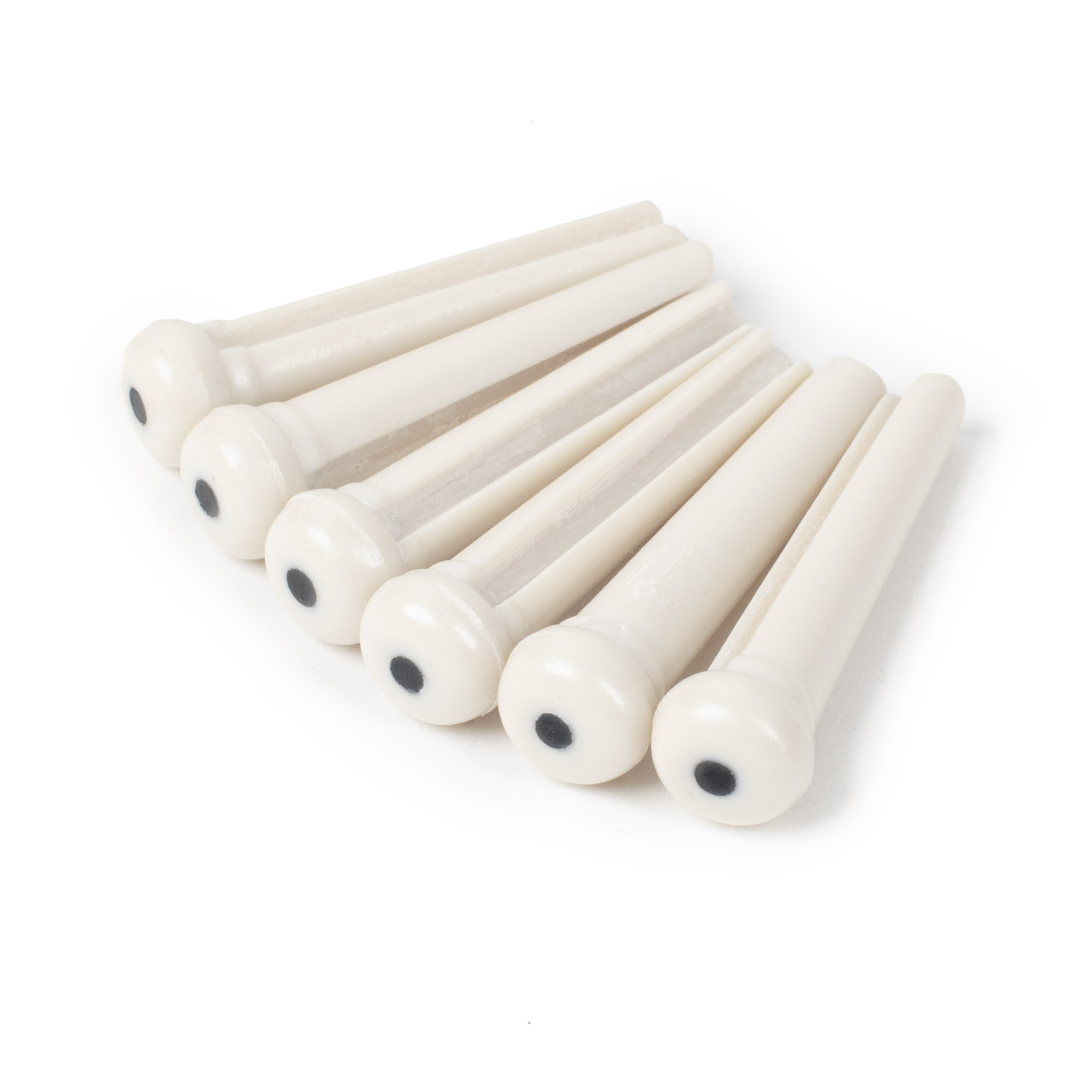 Graph Tech TUSQ Traditional Bridge Pins, White with Dot