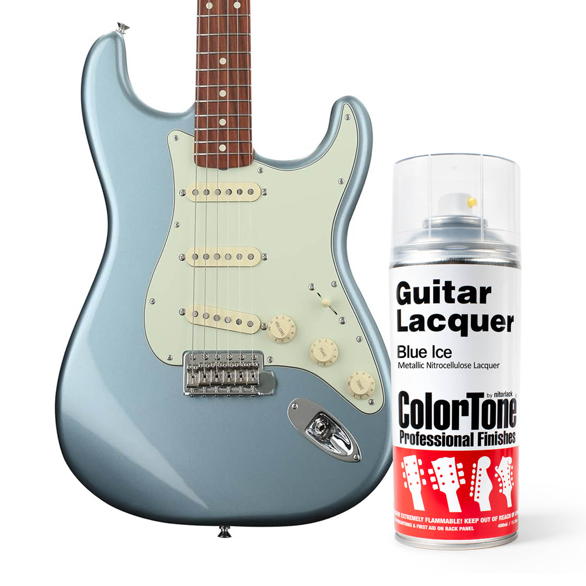 ColorTone Aerosol Guitar Lacquer, Ice Blue