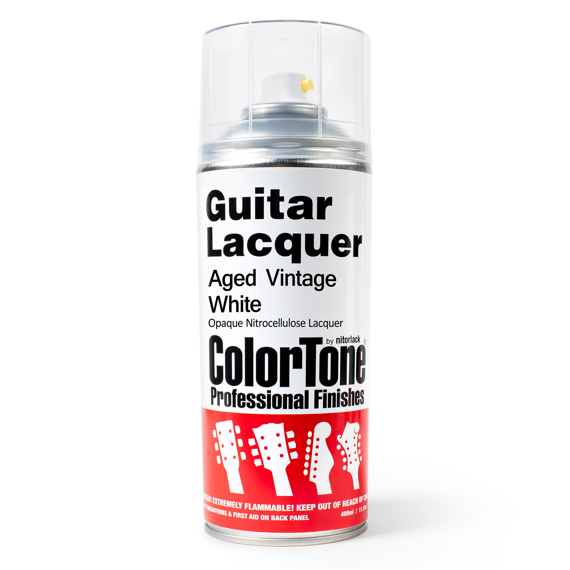 ColorTone Aerosol Guitar Lacquer, Aged Vintage White