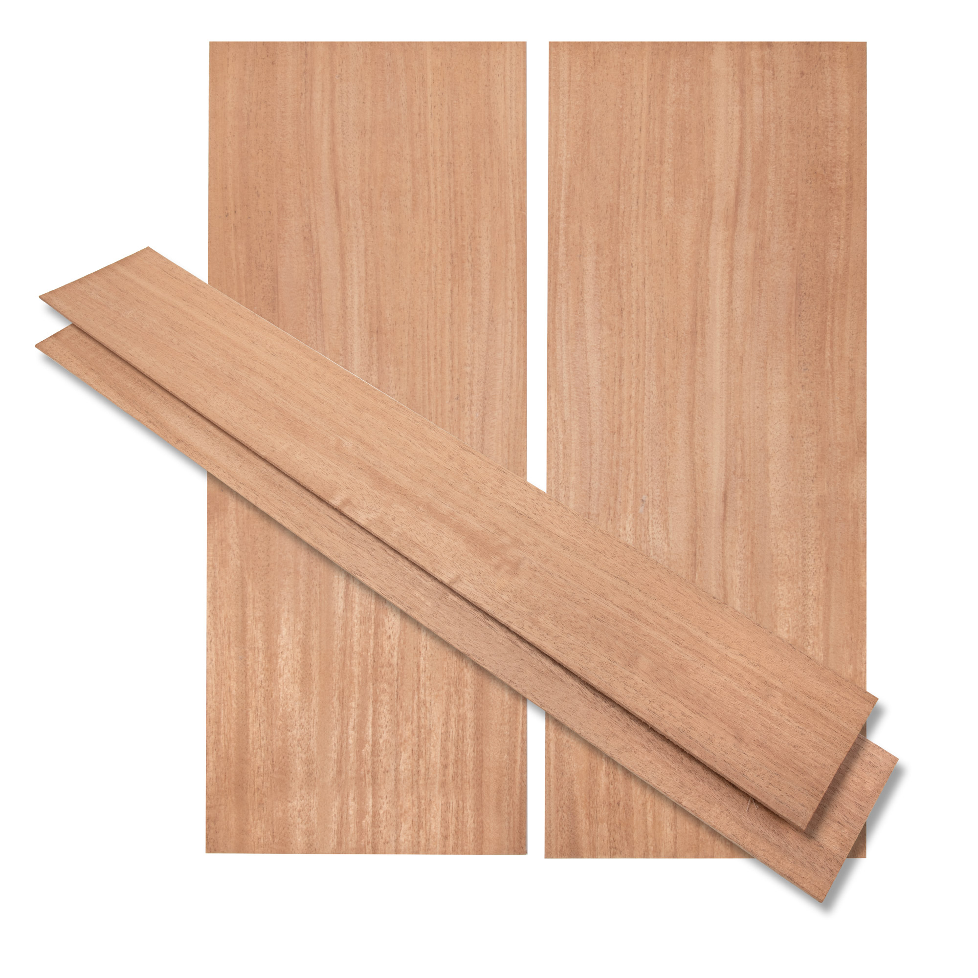 African Mahogany Back + Side Set for Dreadnought Guitar