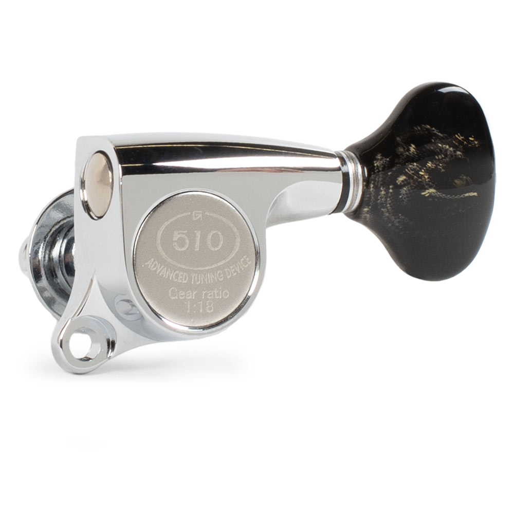 Gotoh Mini 510 3+3 Tuners with Custom Knobs