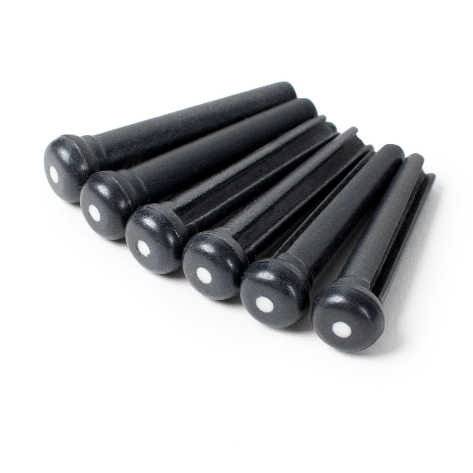 Graph Tech TUSQ Traditional Bridge Pins, Black with Dot