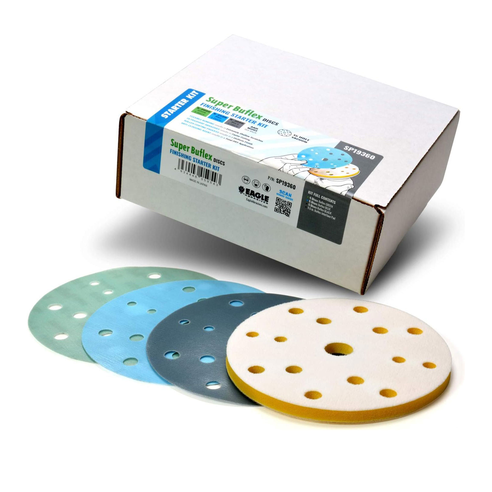 Eagle Abrasives Super Buflex Disc Starter Kit