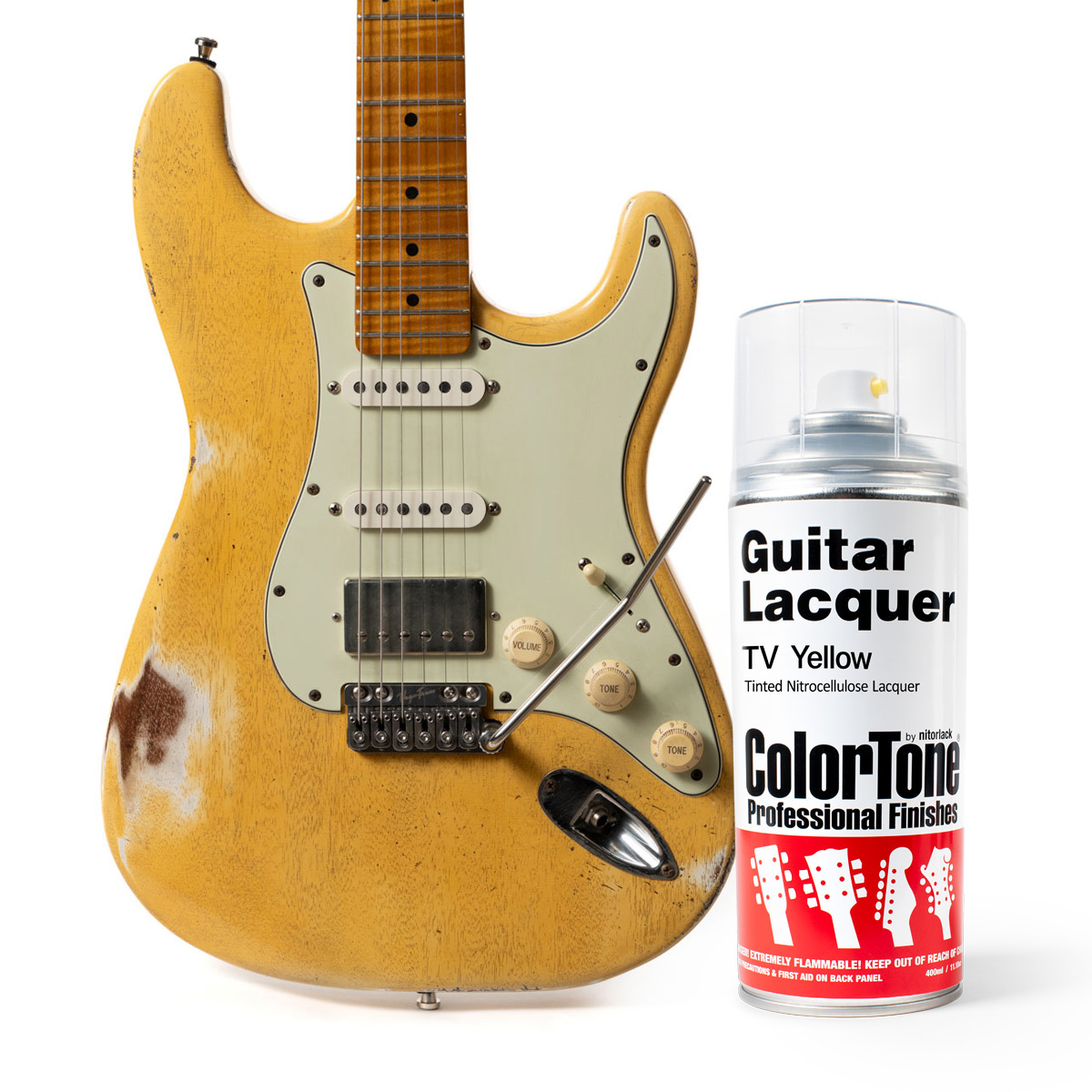 ColorTone Aerosol Guitar Lacquer, TV Yellow