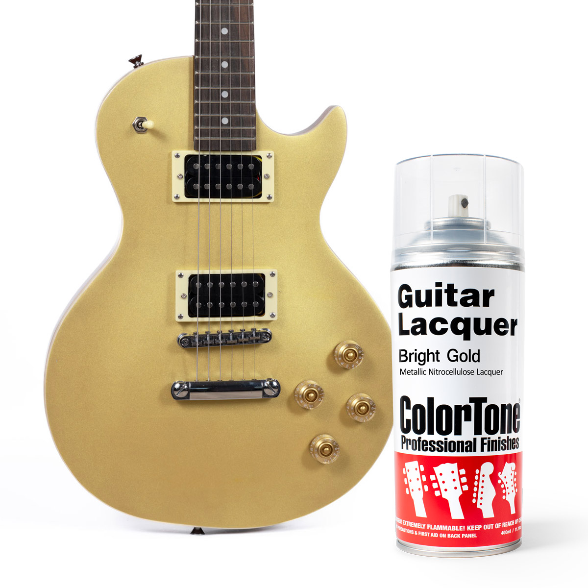 ColorTone Aerosol Guitar Lacquer, Bright Gold