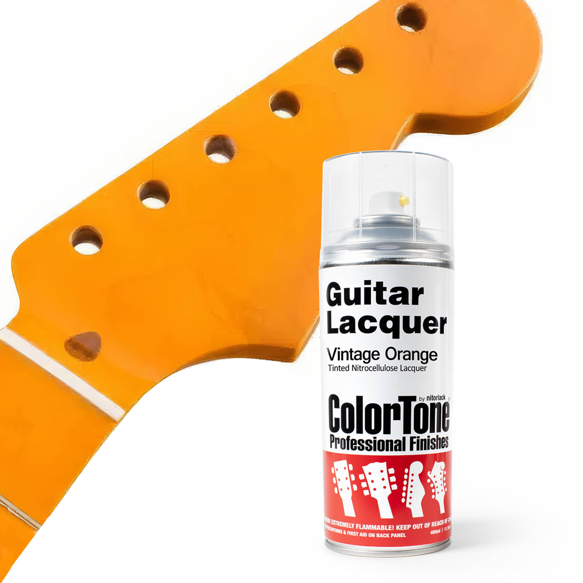 ColorTone Aerosol Guitar Lacquer, Orange Vintage