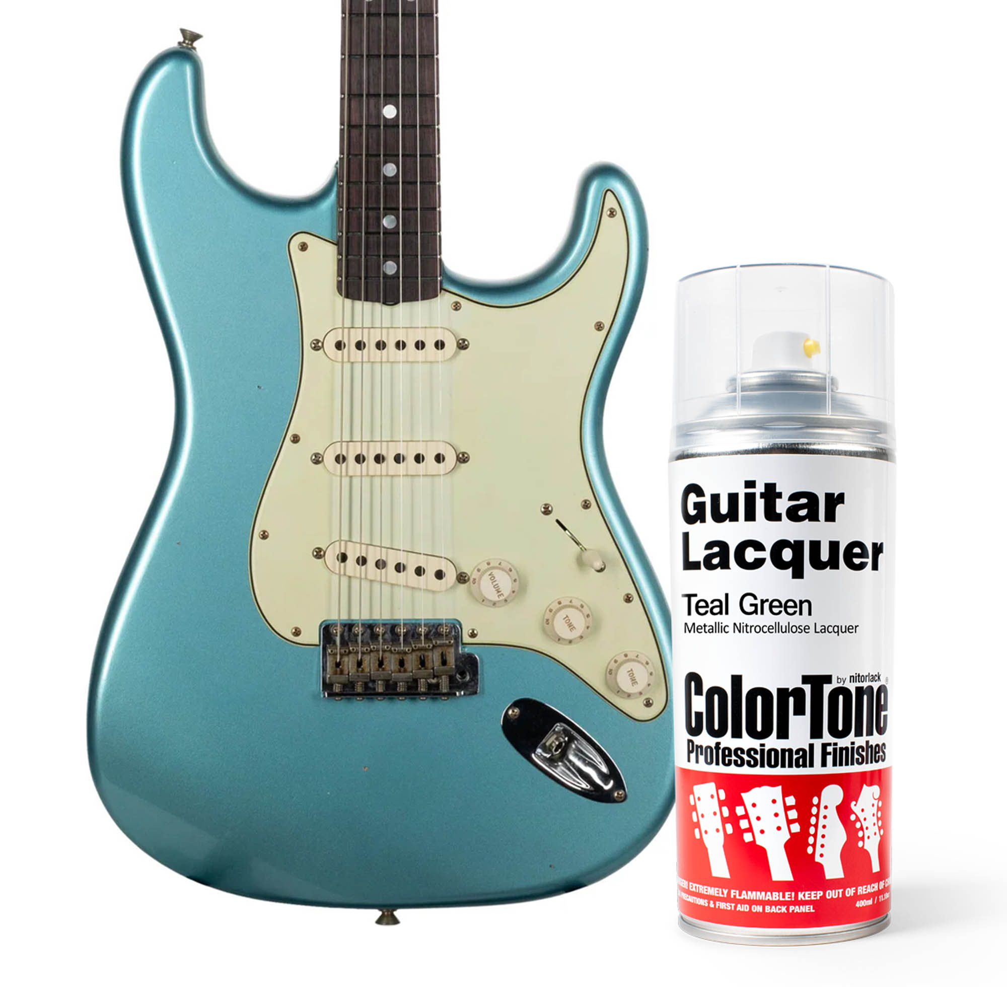 ColorTone Aerosol Guitar Lacquer, Teal Green