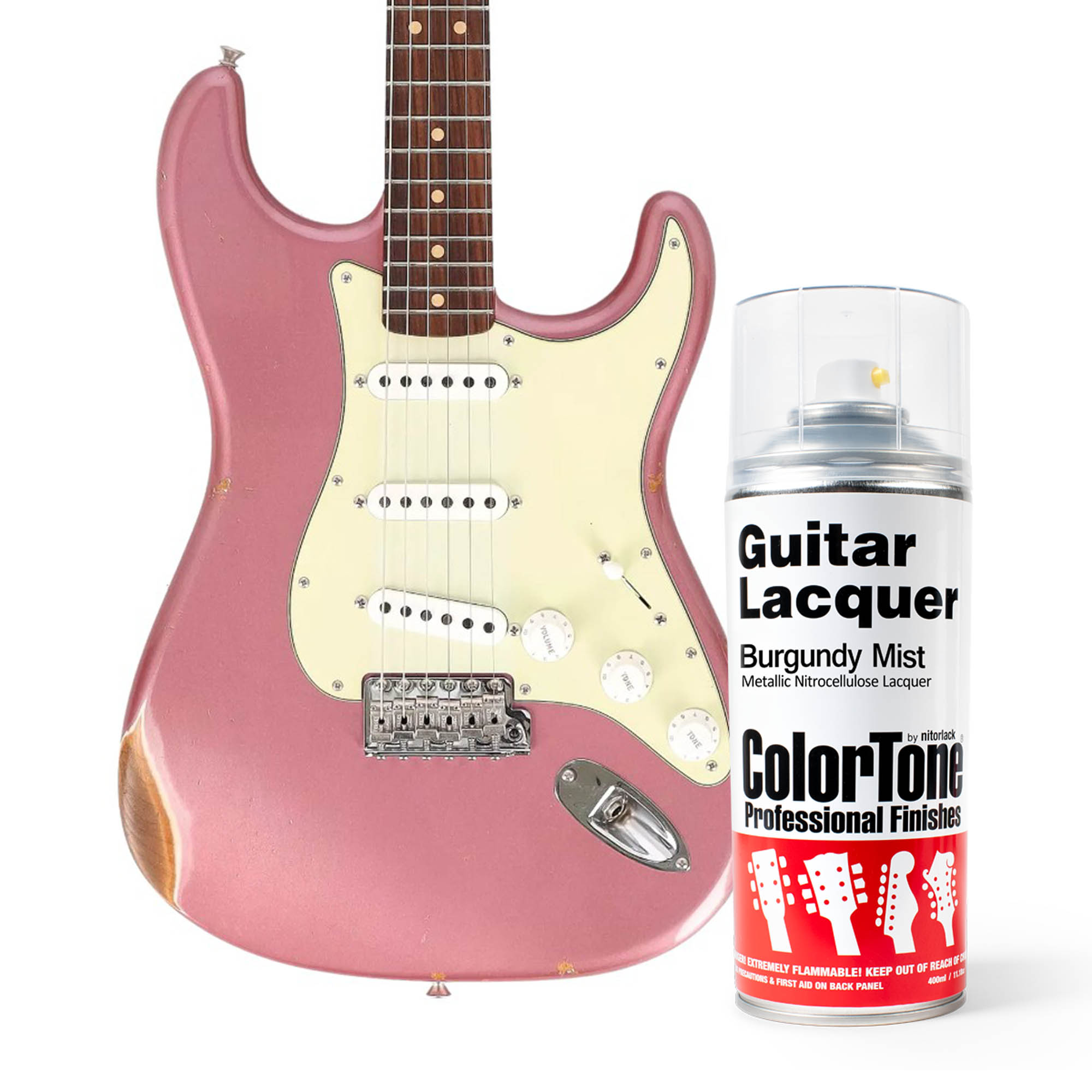 ColorTone Aerosol Guitar Lacquer, Burgundy Mist