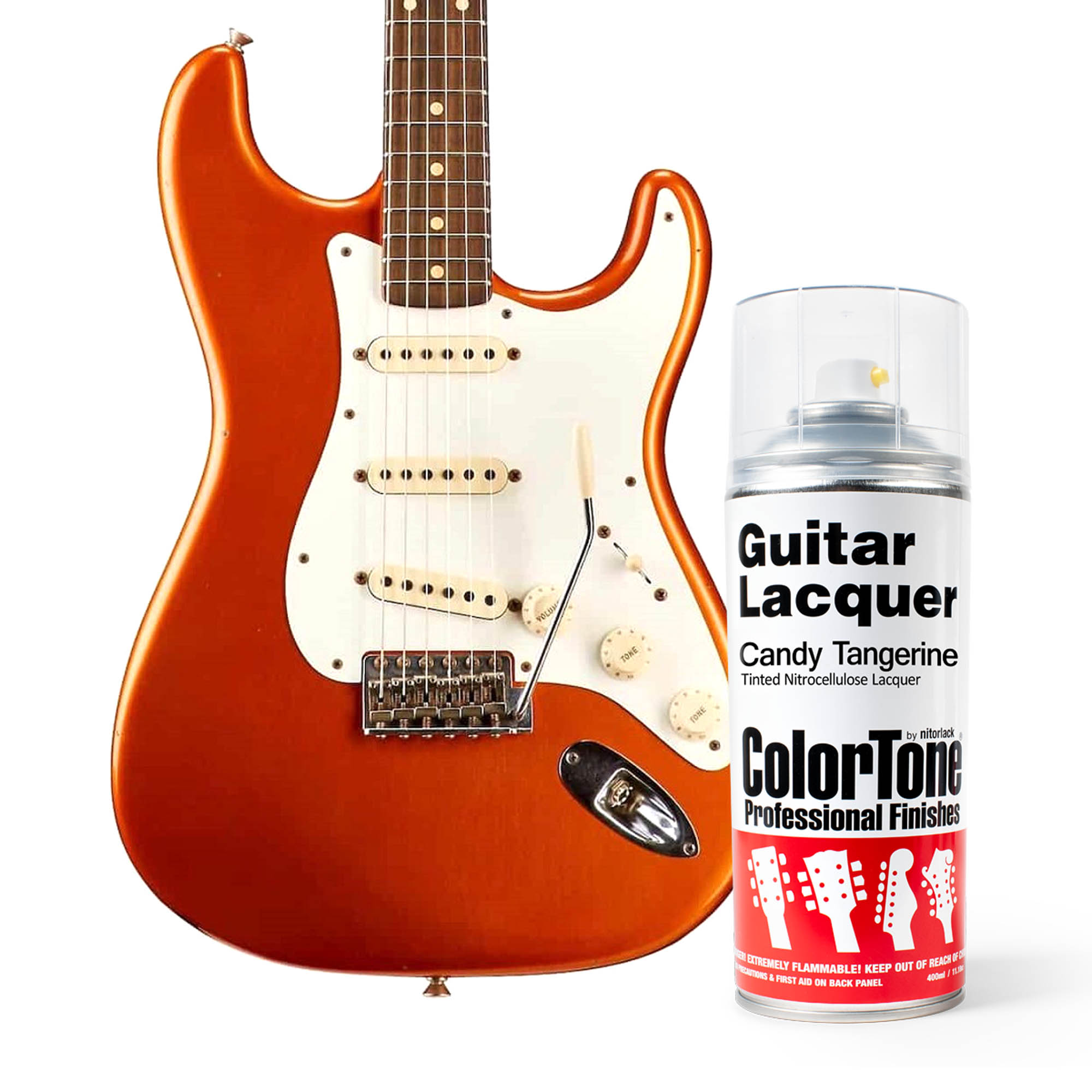 ColorTone Aerosol Guitar Lacquer, Candy Tangerine