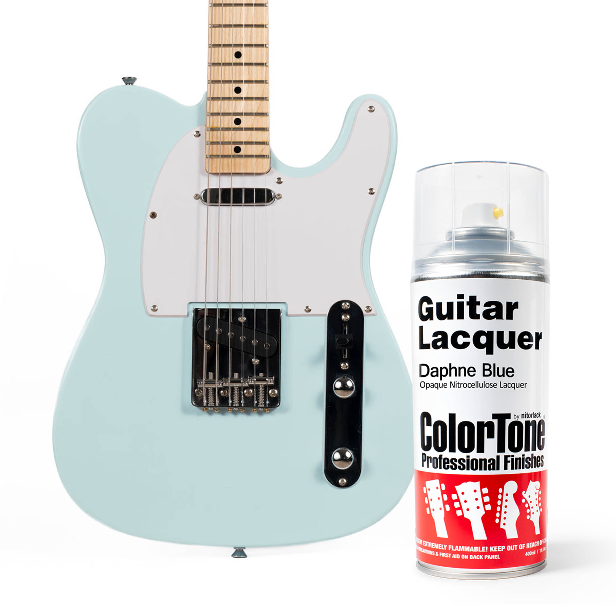 ColorTone Aerosol Guitar Lacquer, Daphne Blue