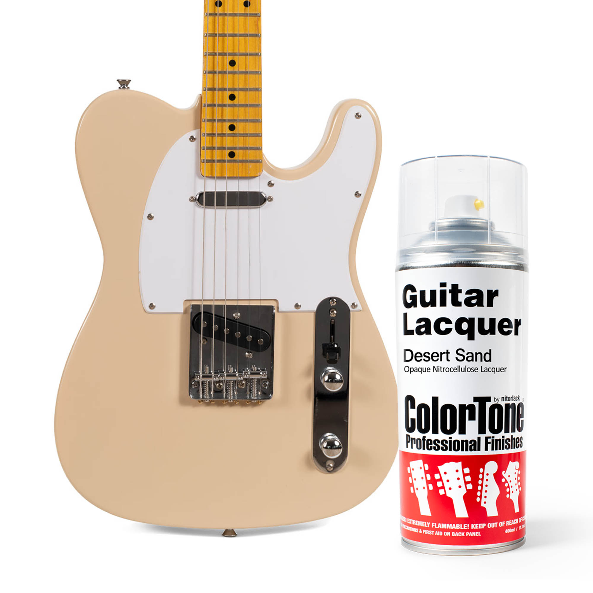 ColorTone Aerosol Guitar Lacquer, Desert Sand