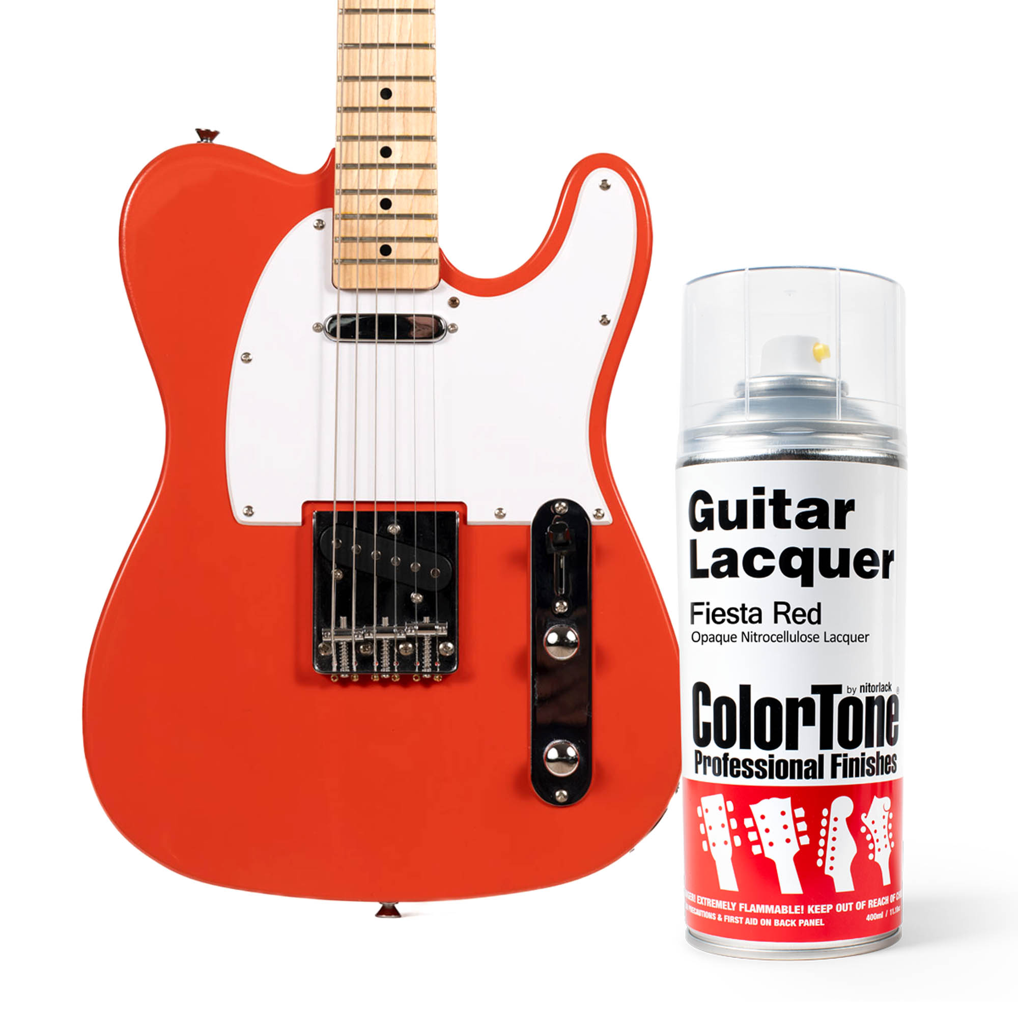 ColorTone Aerosol Guitar Lacquer, Fiesta Red