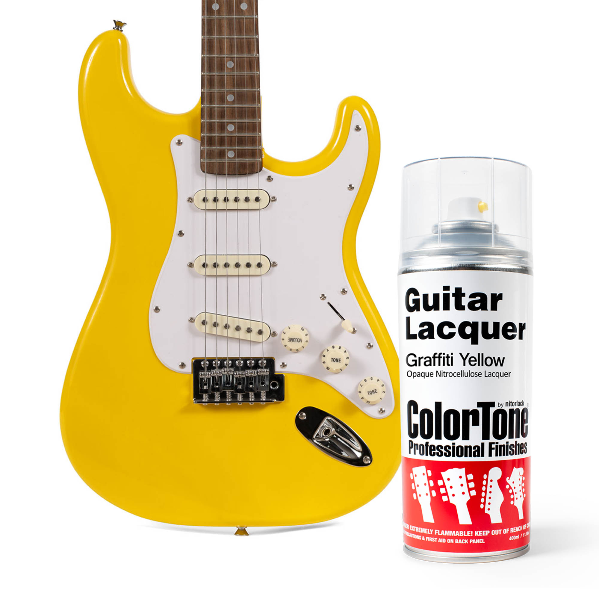 ColorTone Aerosol Guitar Lacquer, Graffiti Yellow