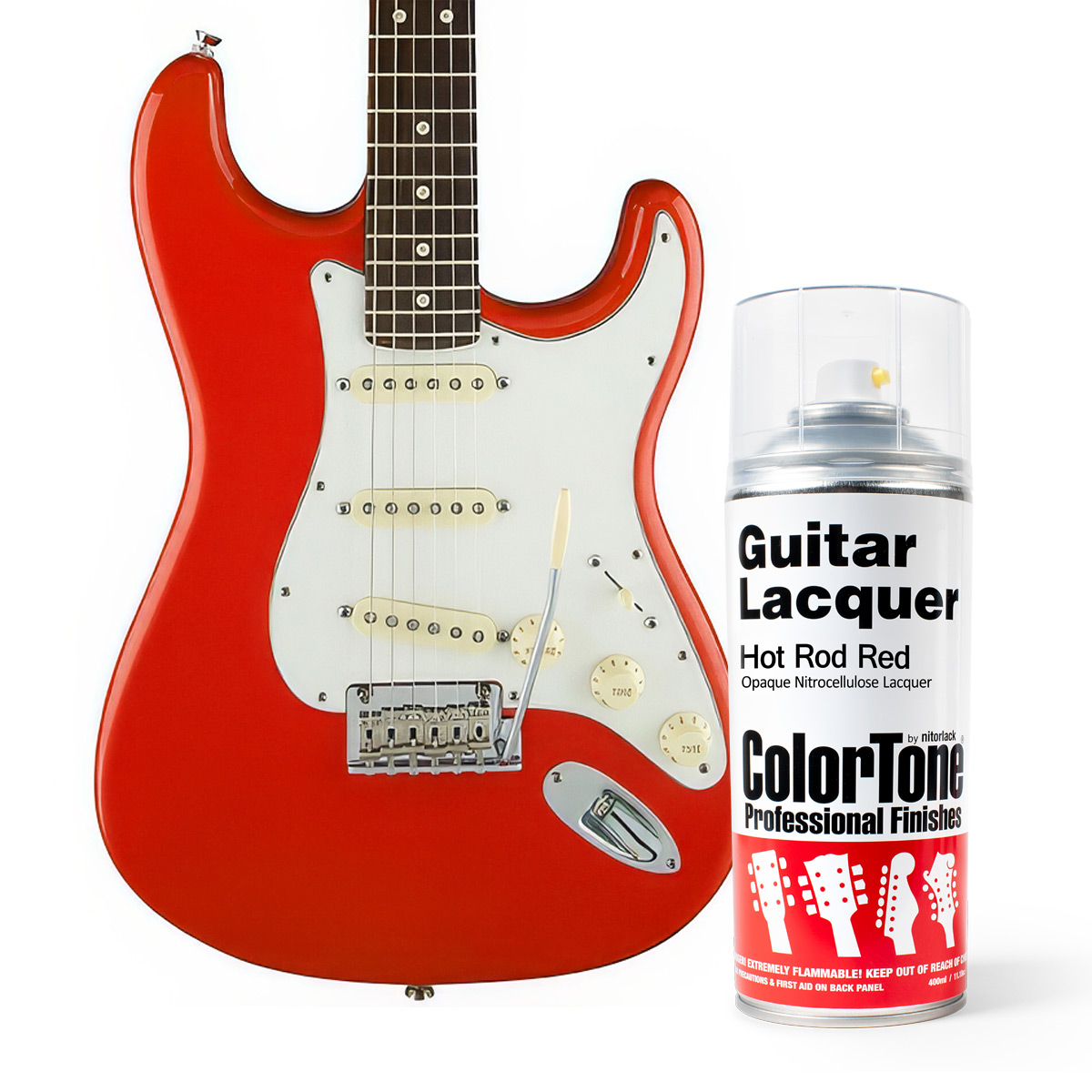 ColorTone Aerosol Guitar Lacquer, Hot Rod Red
