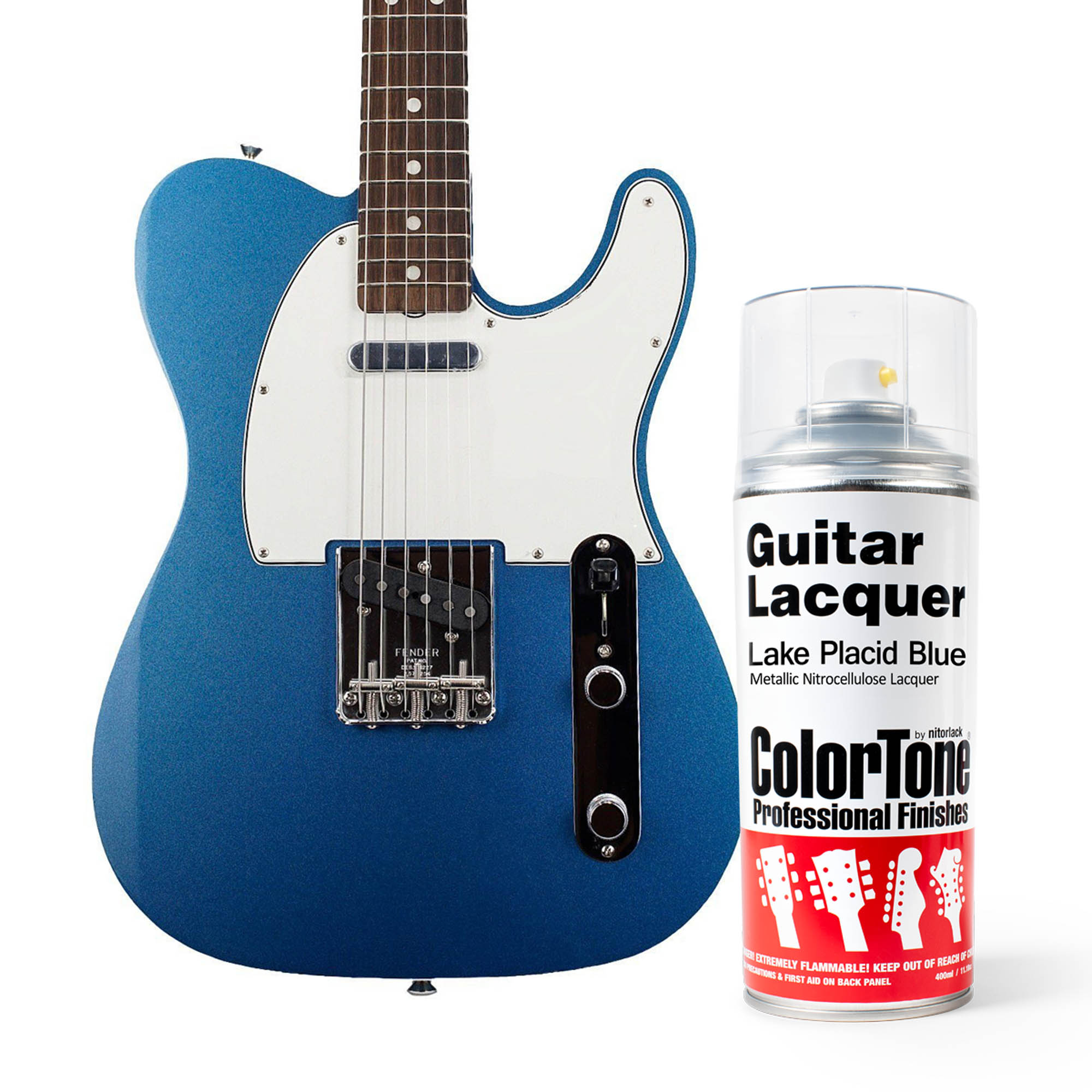 ColorTone Aerosol Guitar Lacquer, Lake Placid Blue