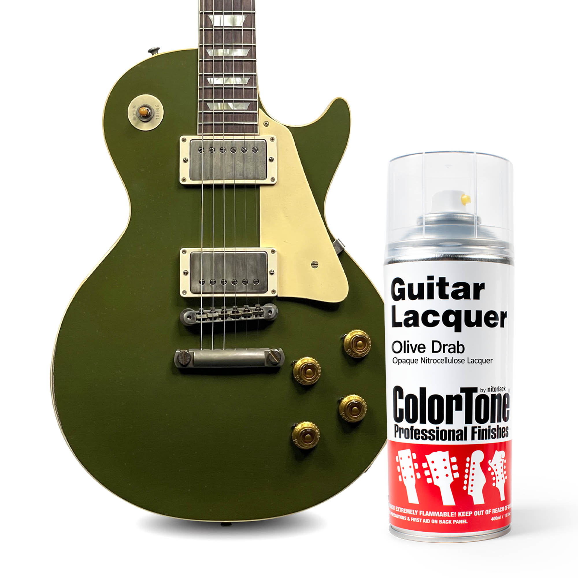 ColorTone Aerosol Guitar Lacquer, Olive Drab