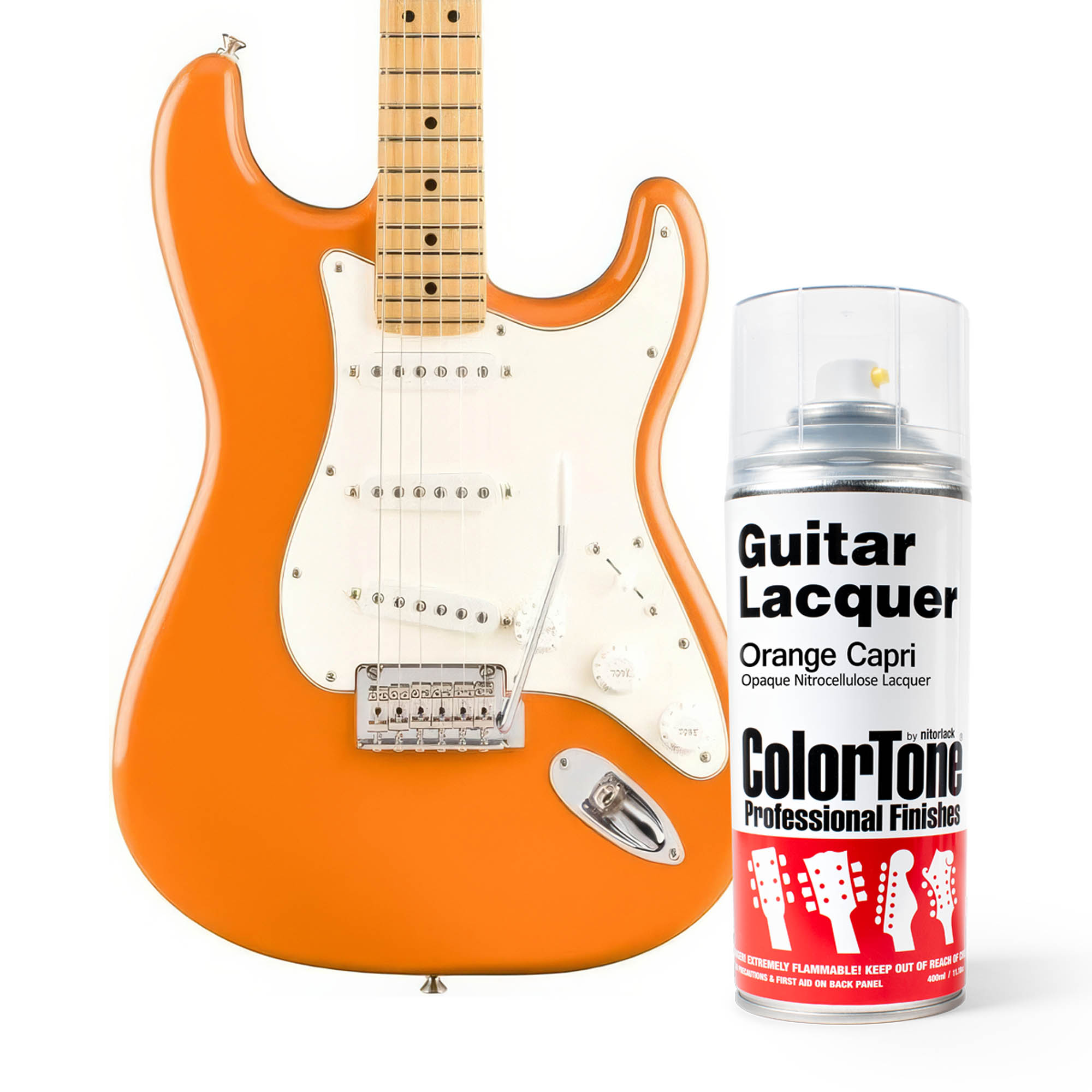 ColorTone Aerosol Guitar Lacquer, Orange Capri