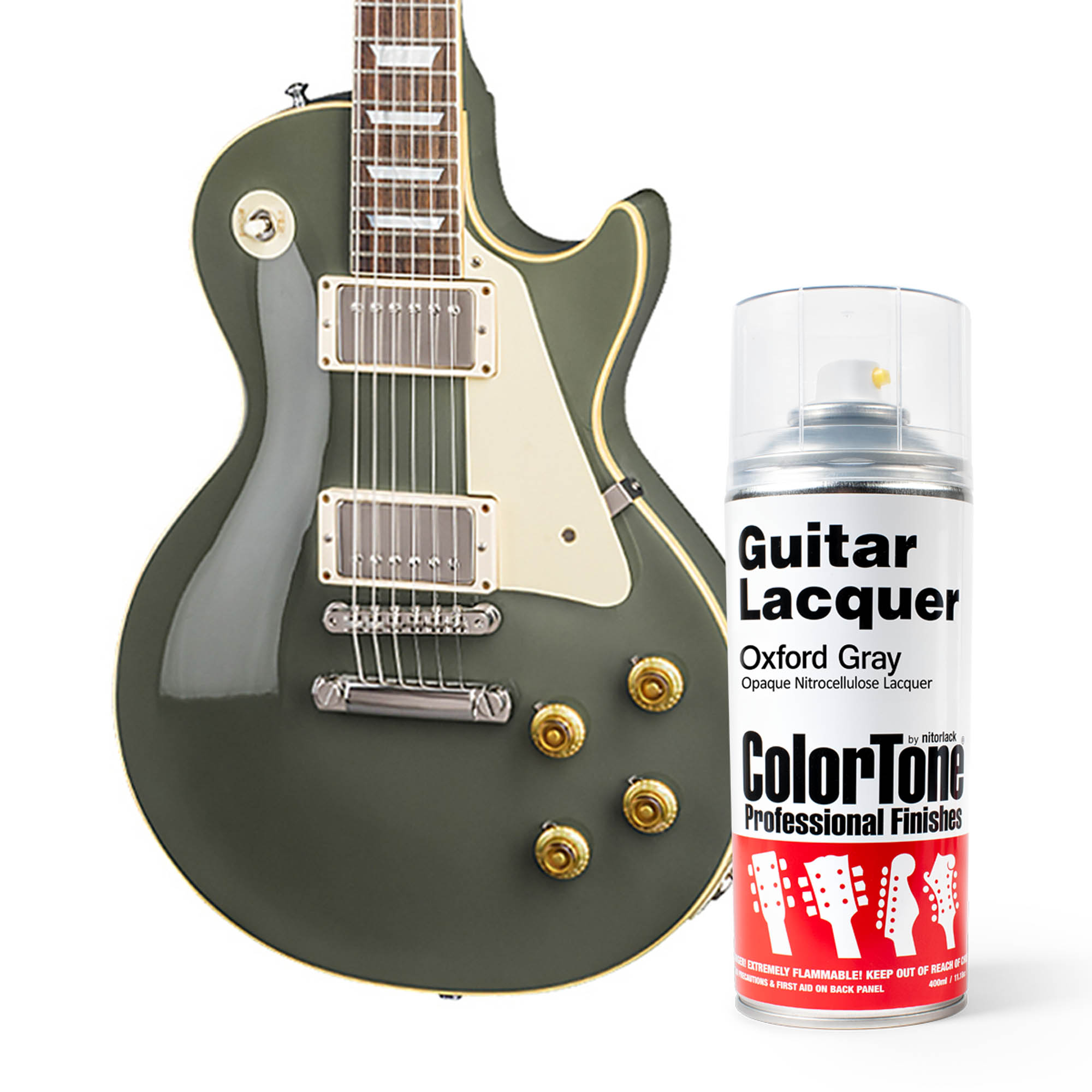ColorTone Aerosol Guitar Lacquer, Oxford Gray