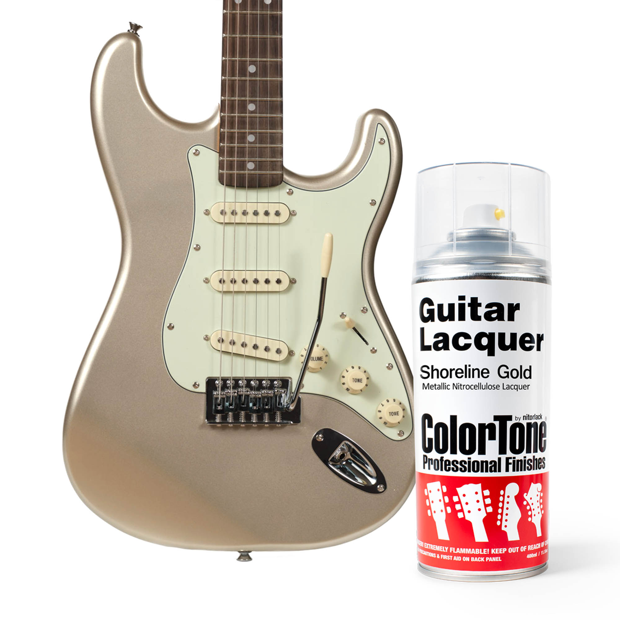 ColorTone Aerosol Guitar Lacquer, Shoreline Gold