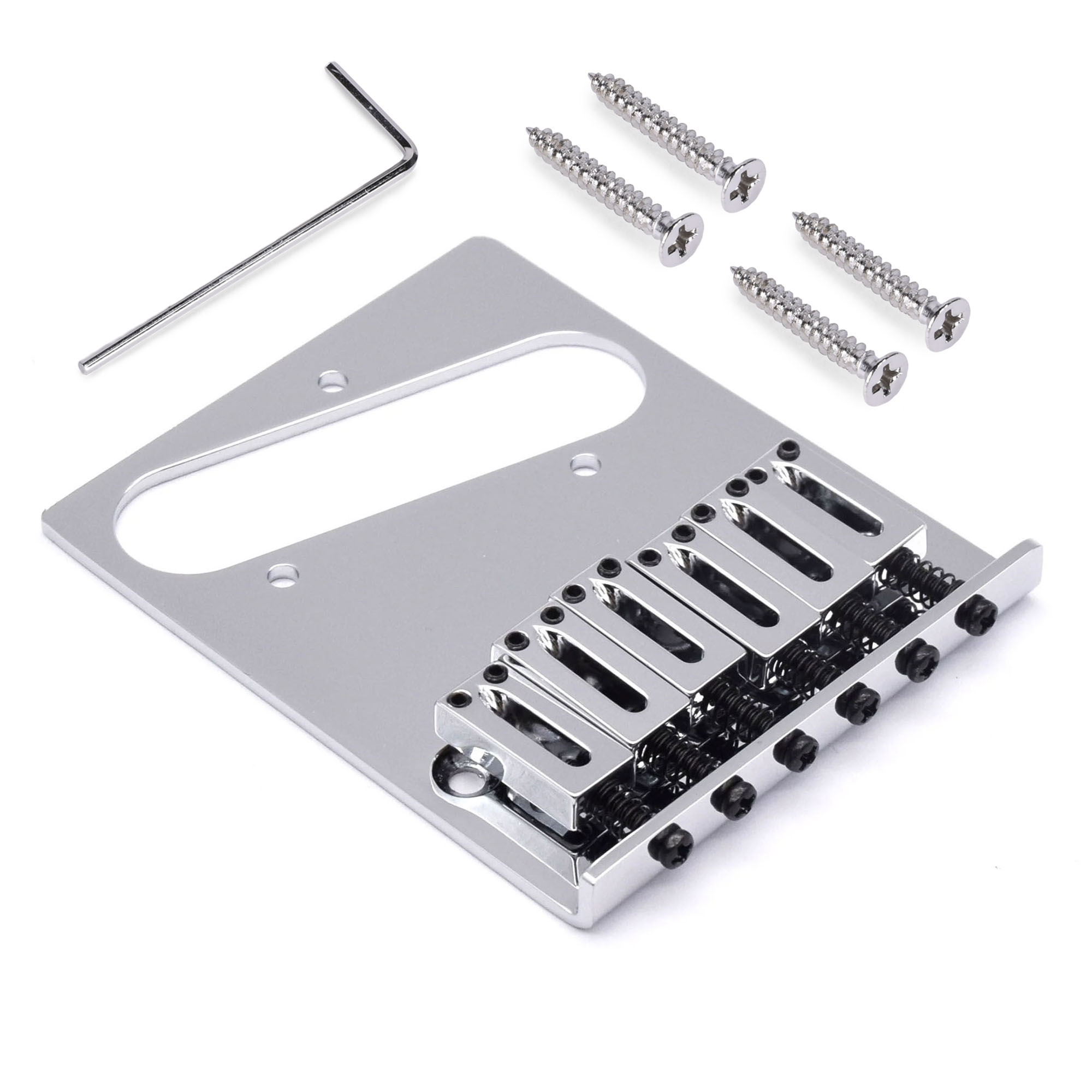 StewMac Modern Bridge for Tele, Chrome