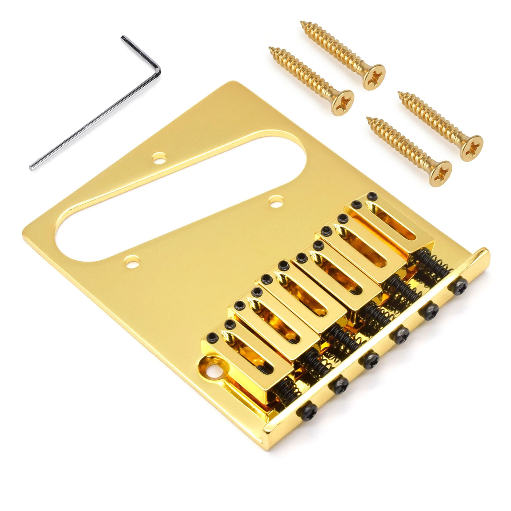 StewMac Modern Bridge for Tele, Gold