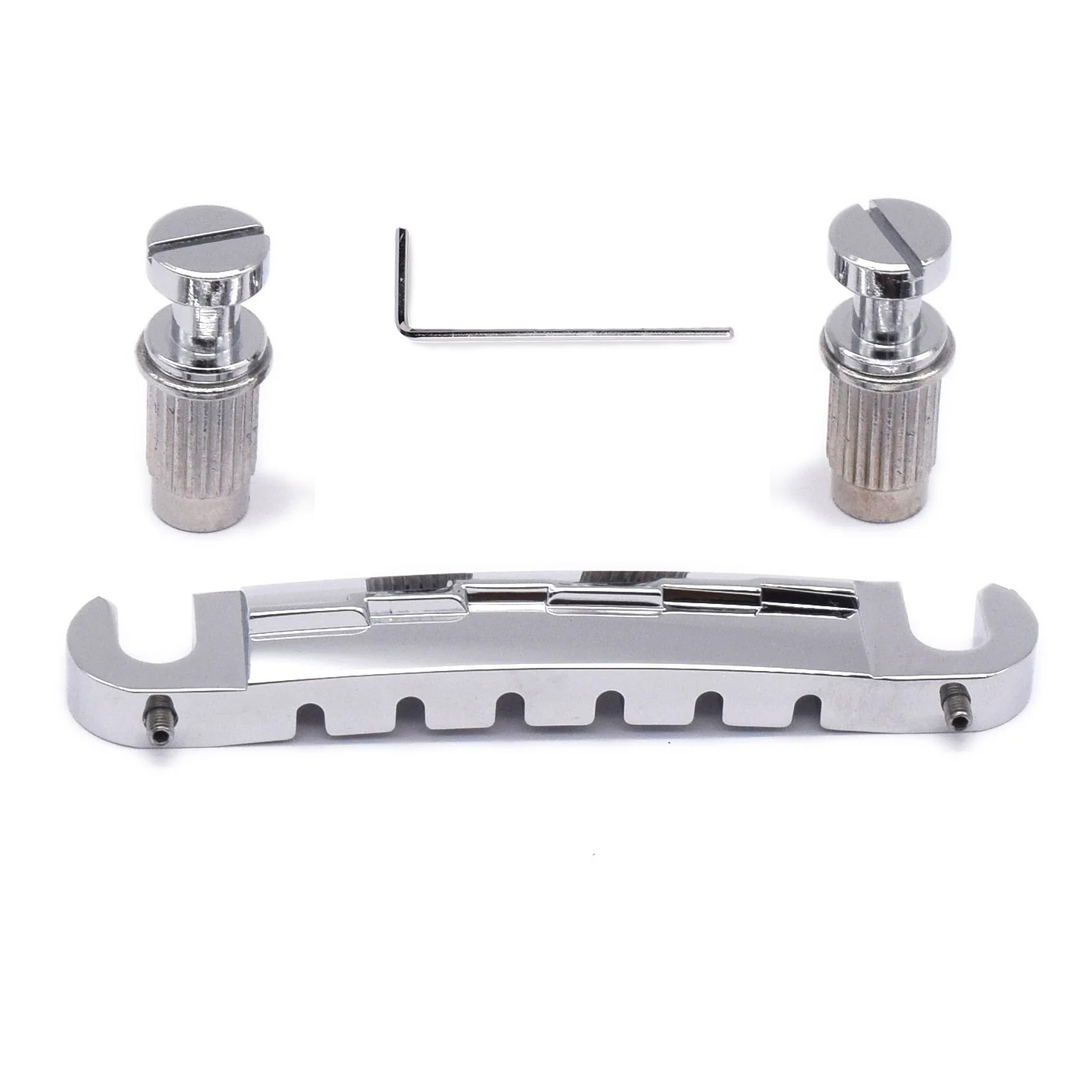 StewMac Compensated Wraparound Bridge, Chrome