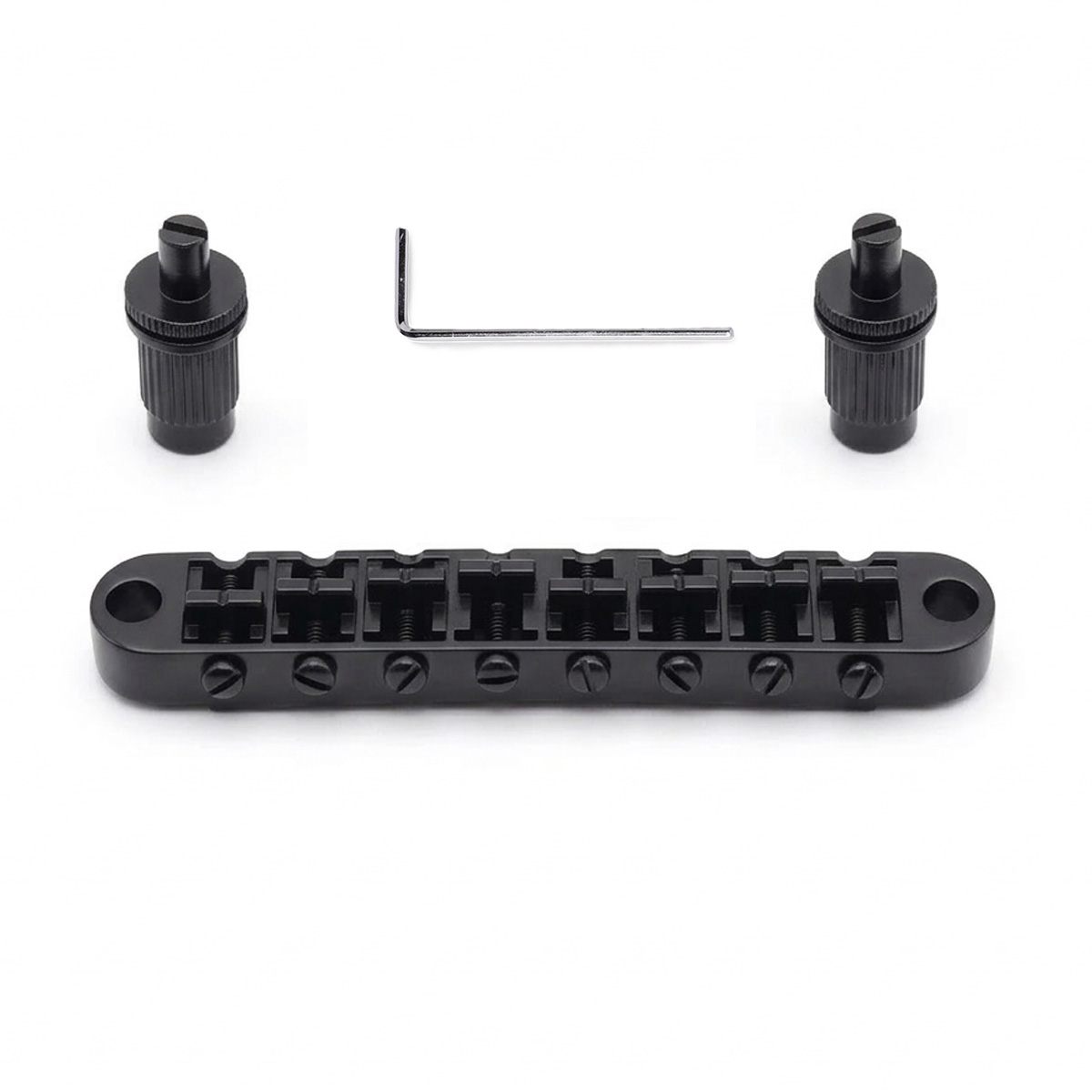 StewMac 8-String Tune-O-Matic Bridge, Black